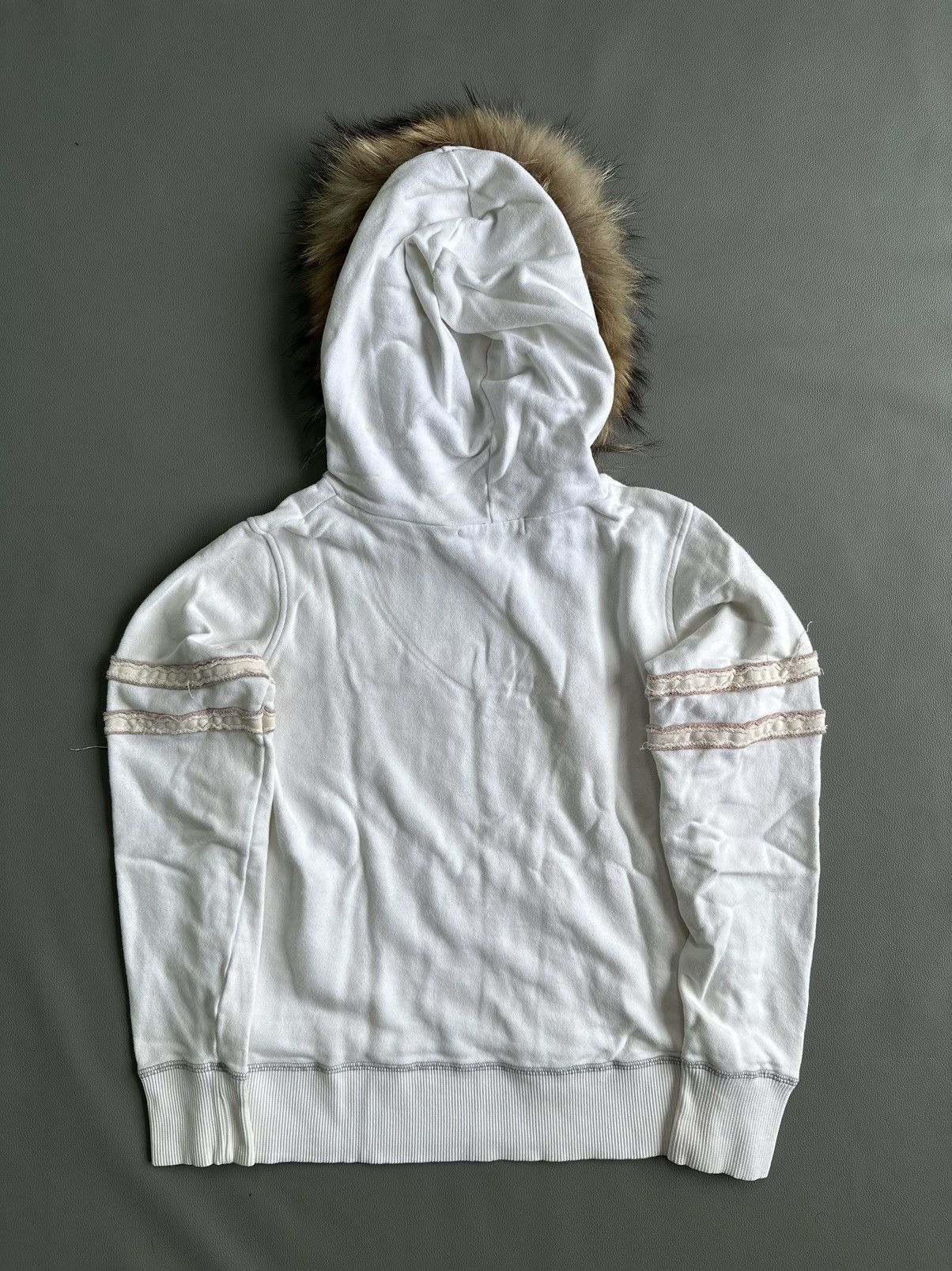 20471120 VINTAGE DISTRESSED FLEUR 2 BAR FUR HOODIE IFSIX LGB STYLE Size US M / EU 48-50 / 2 - 2 Thumbnail