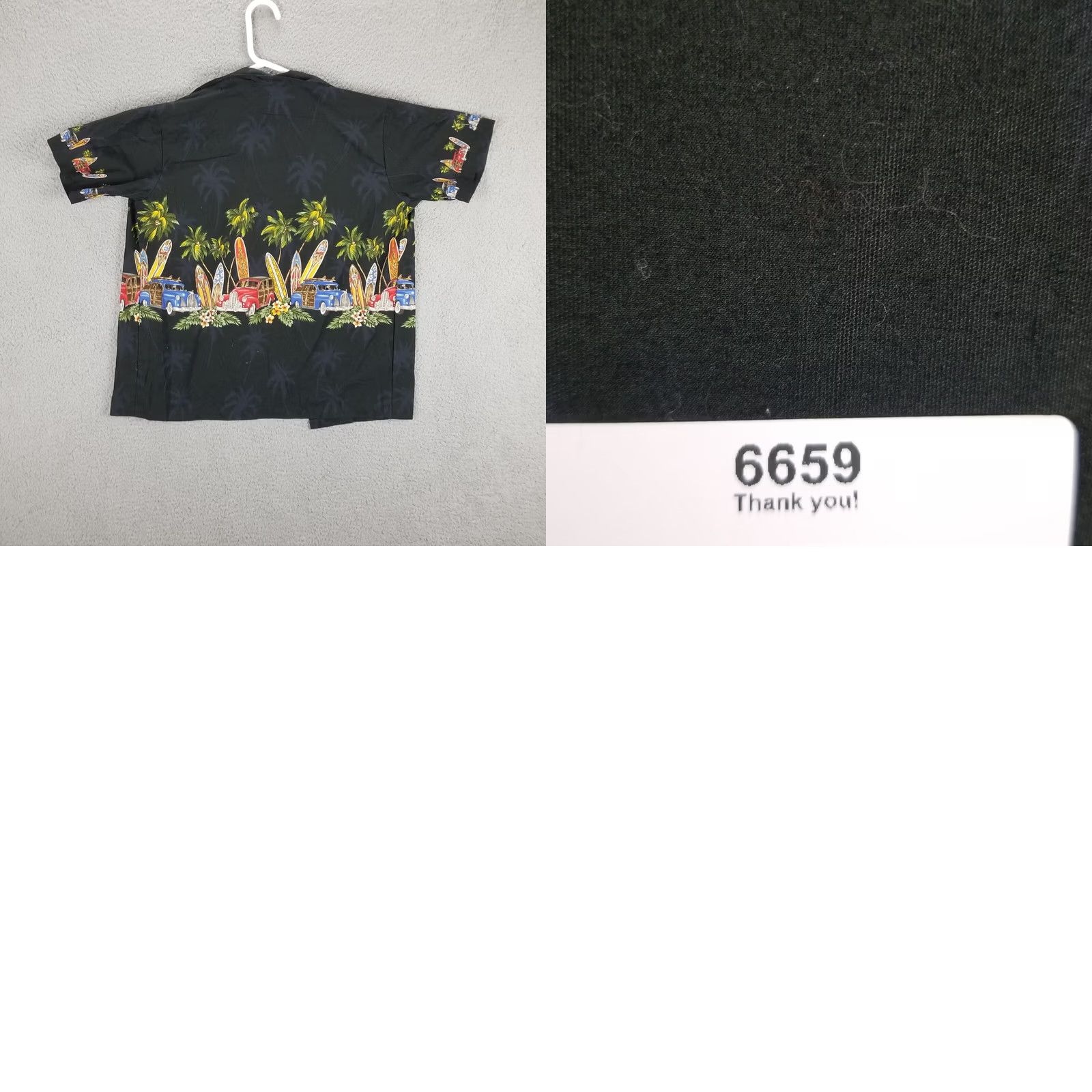 Vintage Vtg Pacific Legend Hawaiian Shirt Mens Medium Black Cotton Short Sleeve Button-Up Collared Cars Theme Surfing 90s Vintage Mens Size US M / EU 48-50 / 2 - 8 Thumbnail