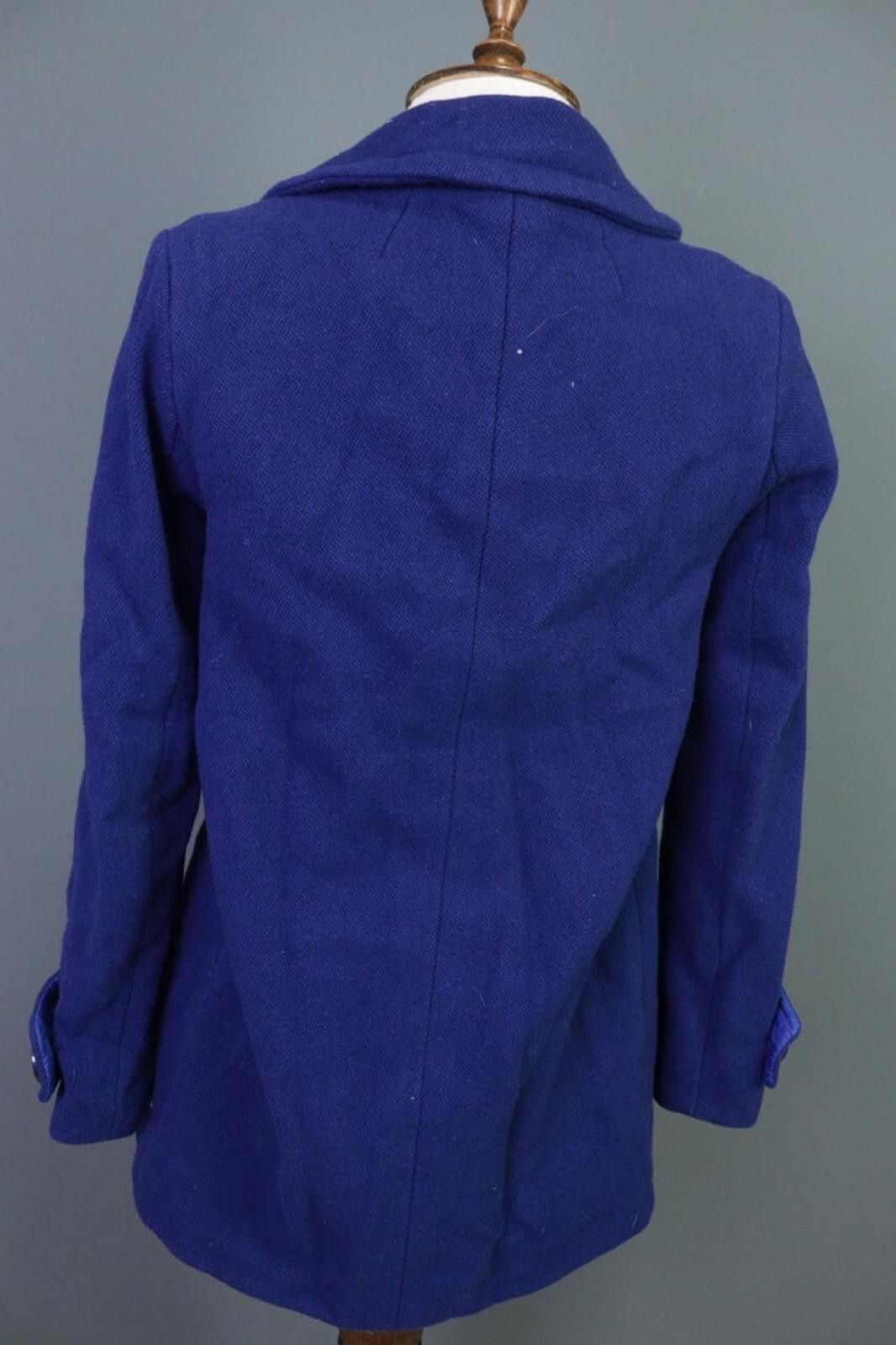 J.Crew J.Crew Blue Double Breast Belt Wool Coat Jacket Size 6 Size M / US 6-8 / IT 42-44 - 12 Thumbnail
