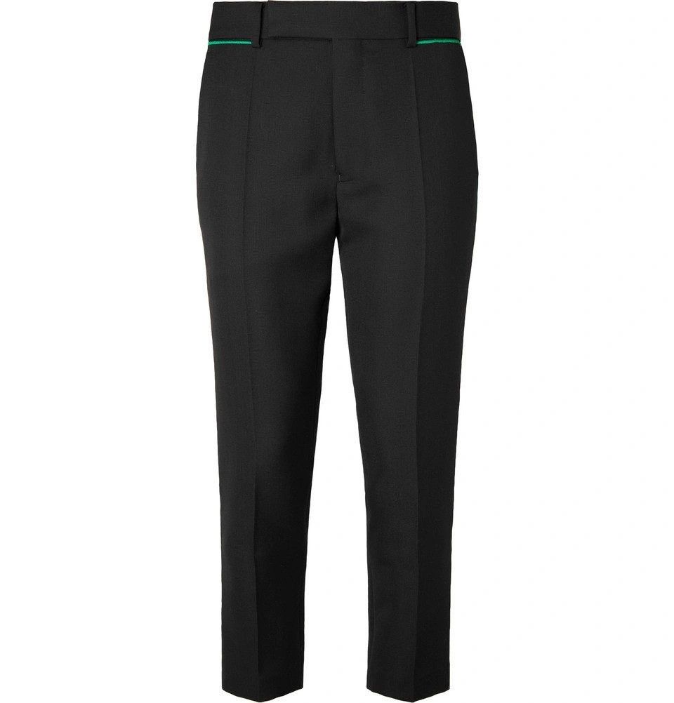 Haider Ackermann Haider Ackermann Green Striped Trousers Size US 30 / EU 46 - 2 Thumbnail