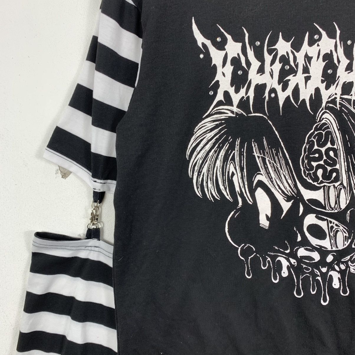 Japanese Brand ACDC RAG Brain Drain Punk Bondage Gothic Japanese Tshirt Size US M / EU 48-50 / 2 - 6 Thumbnail
