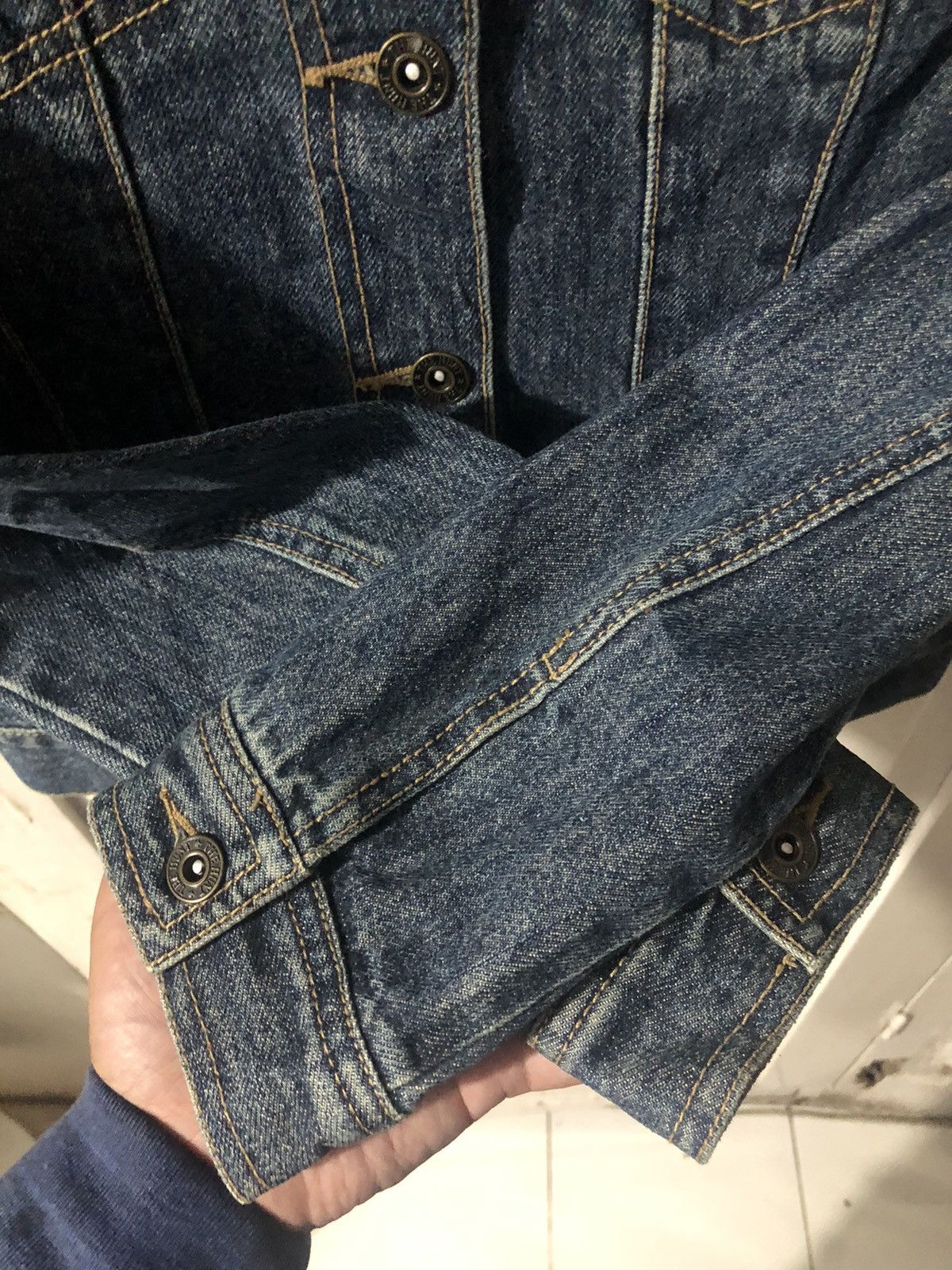 Japanese Brand DENIM JACKET x DONA MARIE BLUE DENIM Size XXS / US 00 / IT 34 - 9 Thumbnail