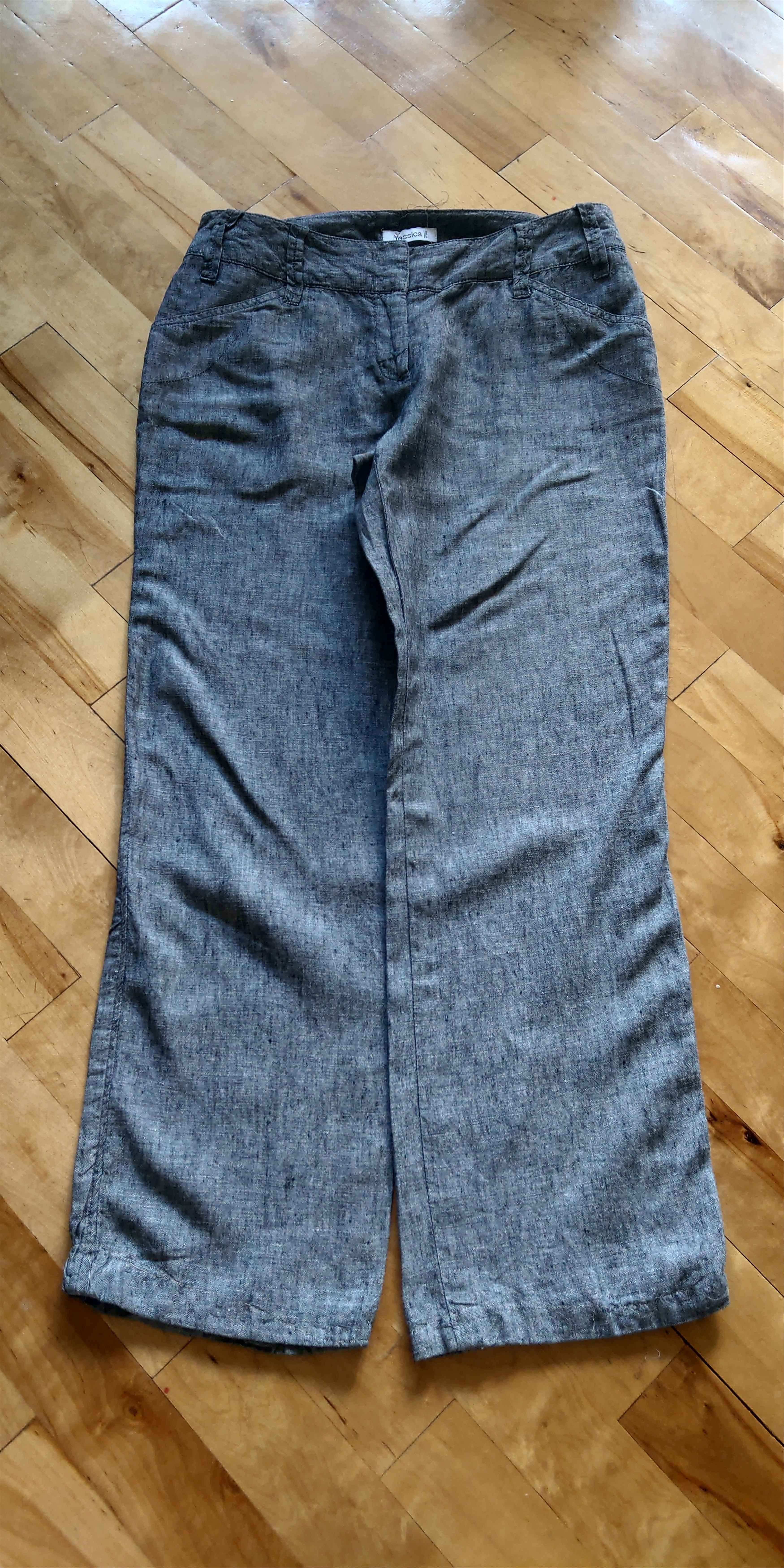 Vintage 100% Linen Pants Flared Baggy Minimalist y2k Vintage Size US 32 / EU 48 - 12 Thumbnail