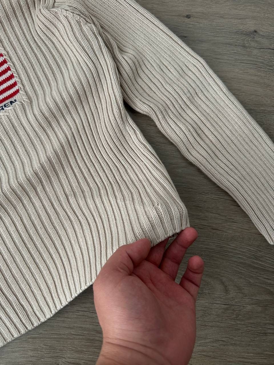 Polo Ralph Lauren × Vintage Vintage Polo Jeans Co. Ralph Lauren USA Flag Knit Sweater Size M / US 6-8 / IT 42-44 - 13 Thumbnail