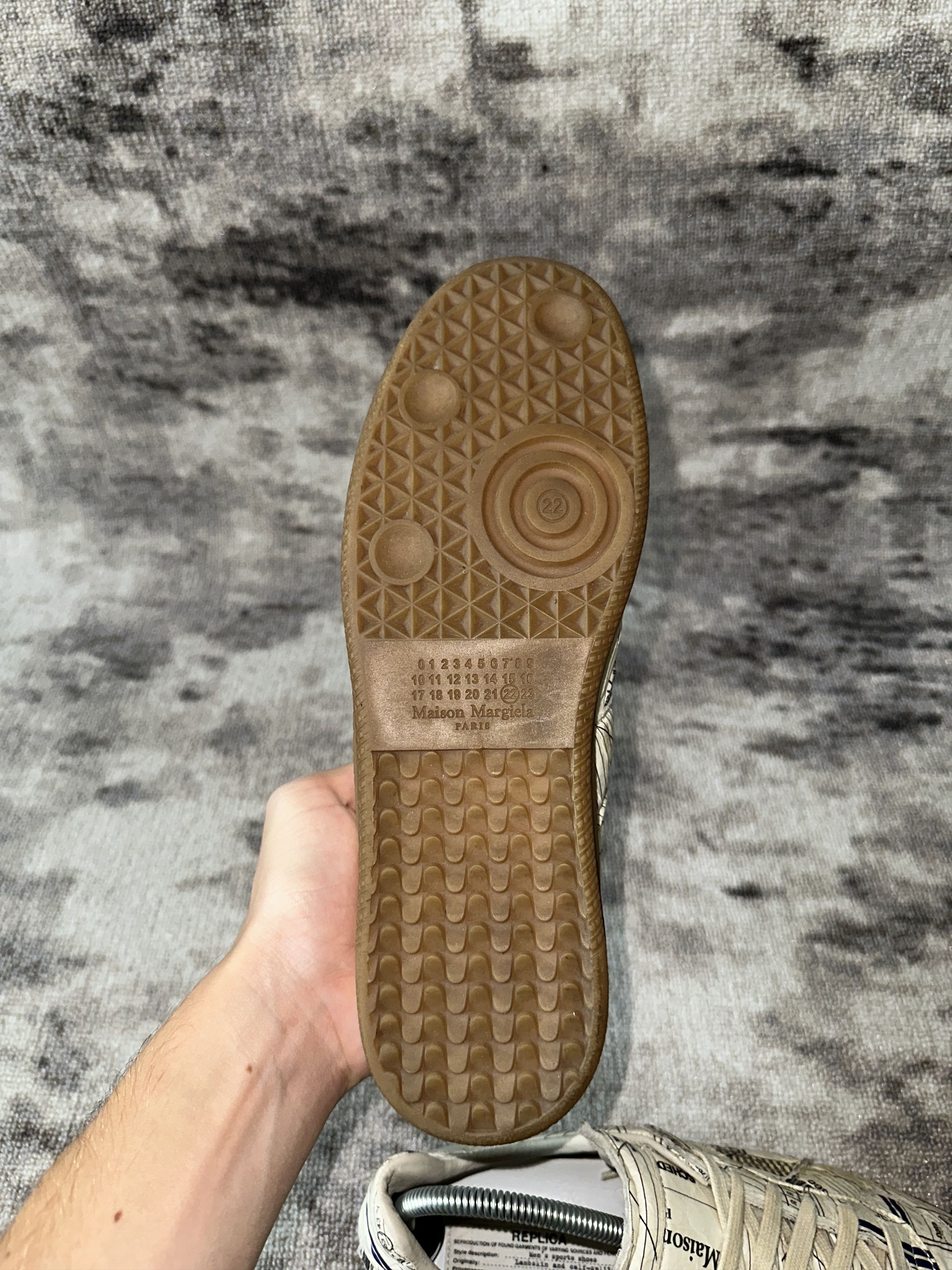 Maison Margiela Maison Margiela Replica GAT “Postal/Stamp Print” Size US 8 / EU 41 - 9 Thumbnail