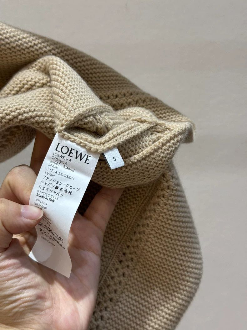 Loewe LOEWE Kakao knit shawl Size S / US 4 / IT 40 - 4 Thumbnail