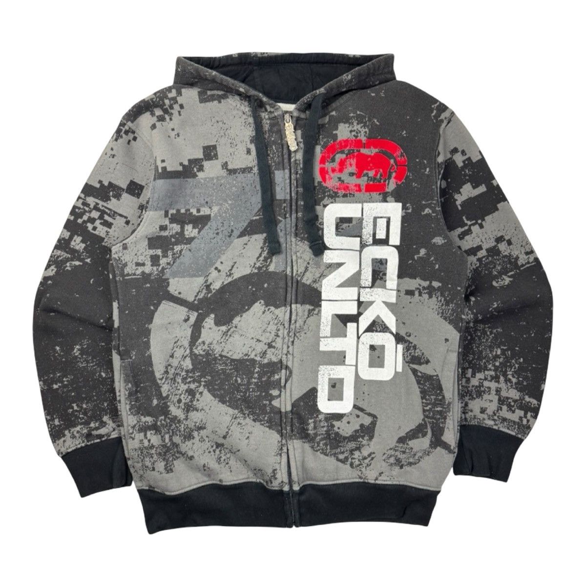 Ecko Unltd. Y2K Ecko Unltd. MMA Digi Camo Cyber Goth Emo Scene Hoodie Size US M / EU 48-50 / 2 - 1 Thumbnail