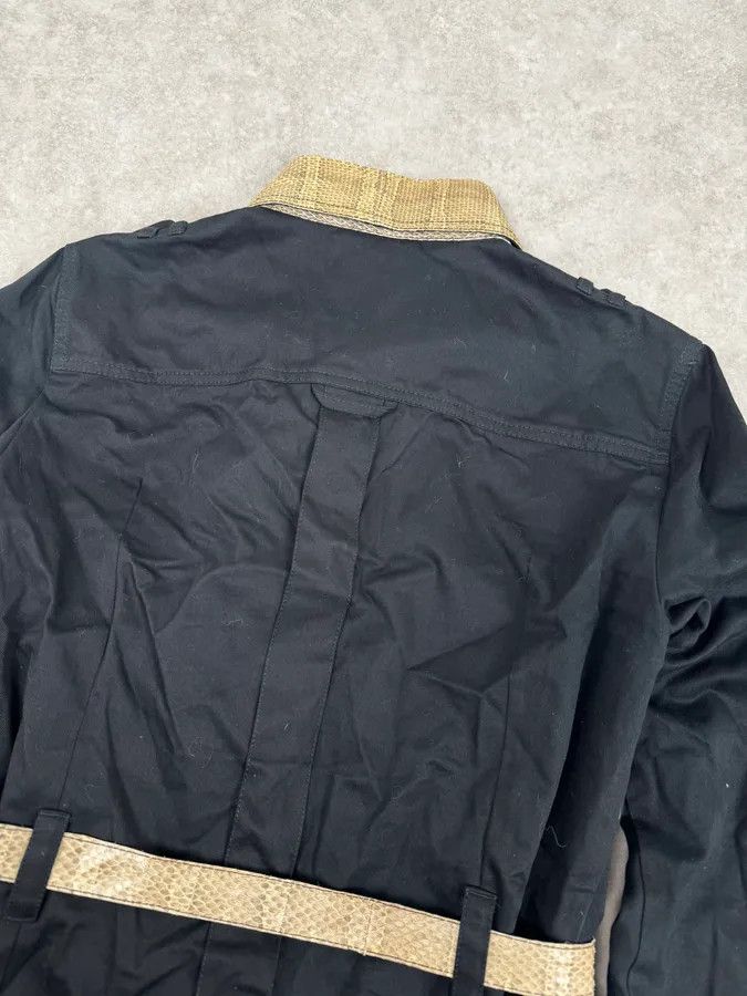 Dolce & Gabbana 2000s Dolce & Gabbana Black Snakeskin Effect Black Jacket Size US M / EU 48-50 / 2 - 6 Thumbnail