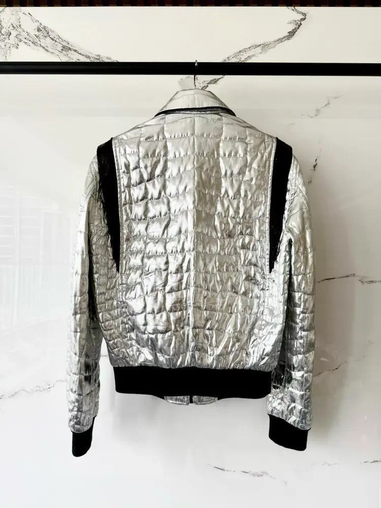Celine Sz 46 Celine 19SS Runway Silver Teddy Jacket-2507 Size US S / EU 44-46 / 1 - 2 Thumbnail