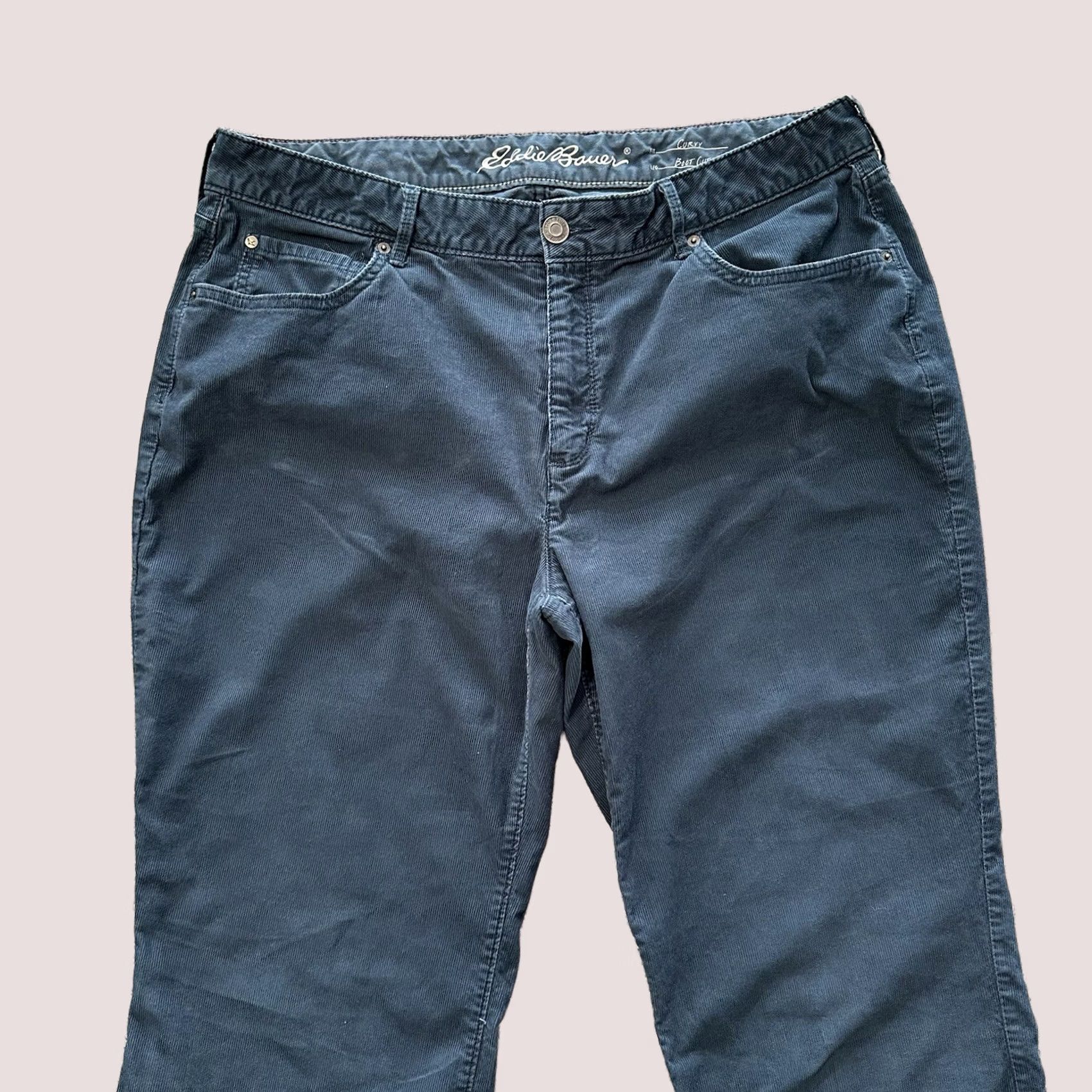 Eddie Bauer Eddie Bauer Pants Womens 16 Tall 34 Inseam Bootcut Corduroy Blue Stretch Size 25" / US 0 / IT 36 - 1 Thumbnail