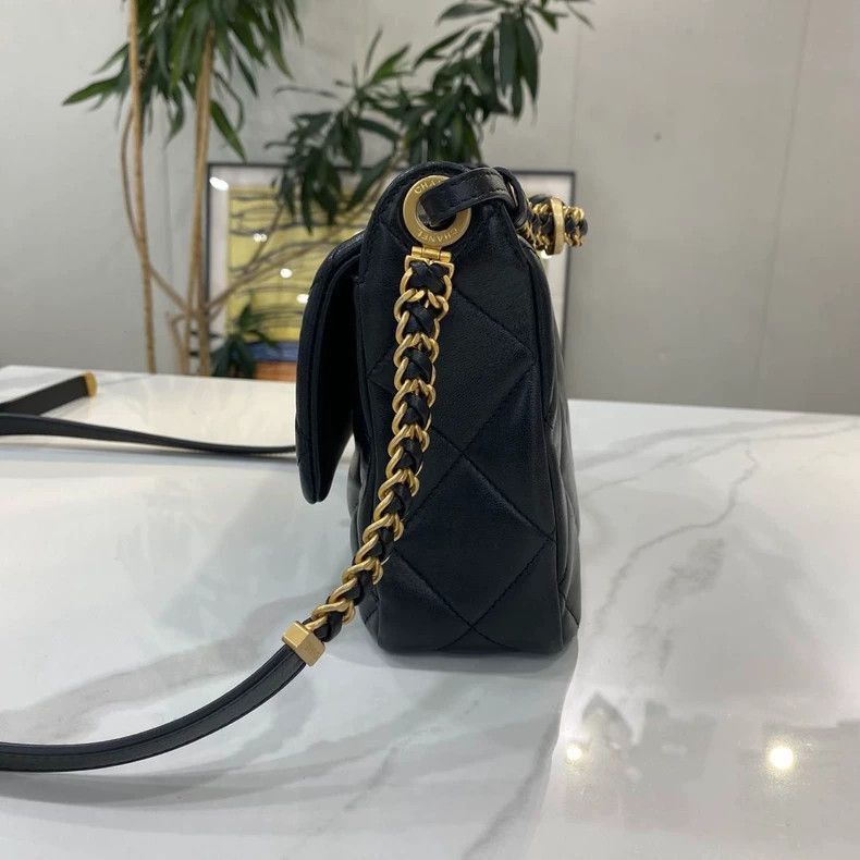 Chanel Classic Black Gold Chanel Woven Chain Bag Size ONE SIZE - 3 Thumbnail