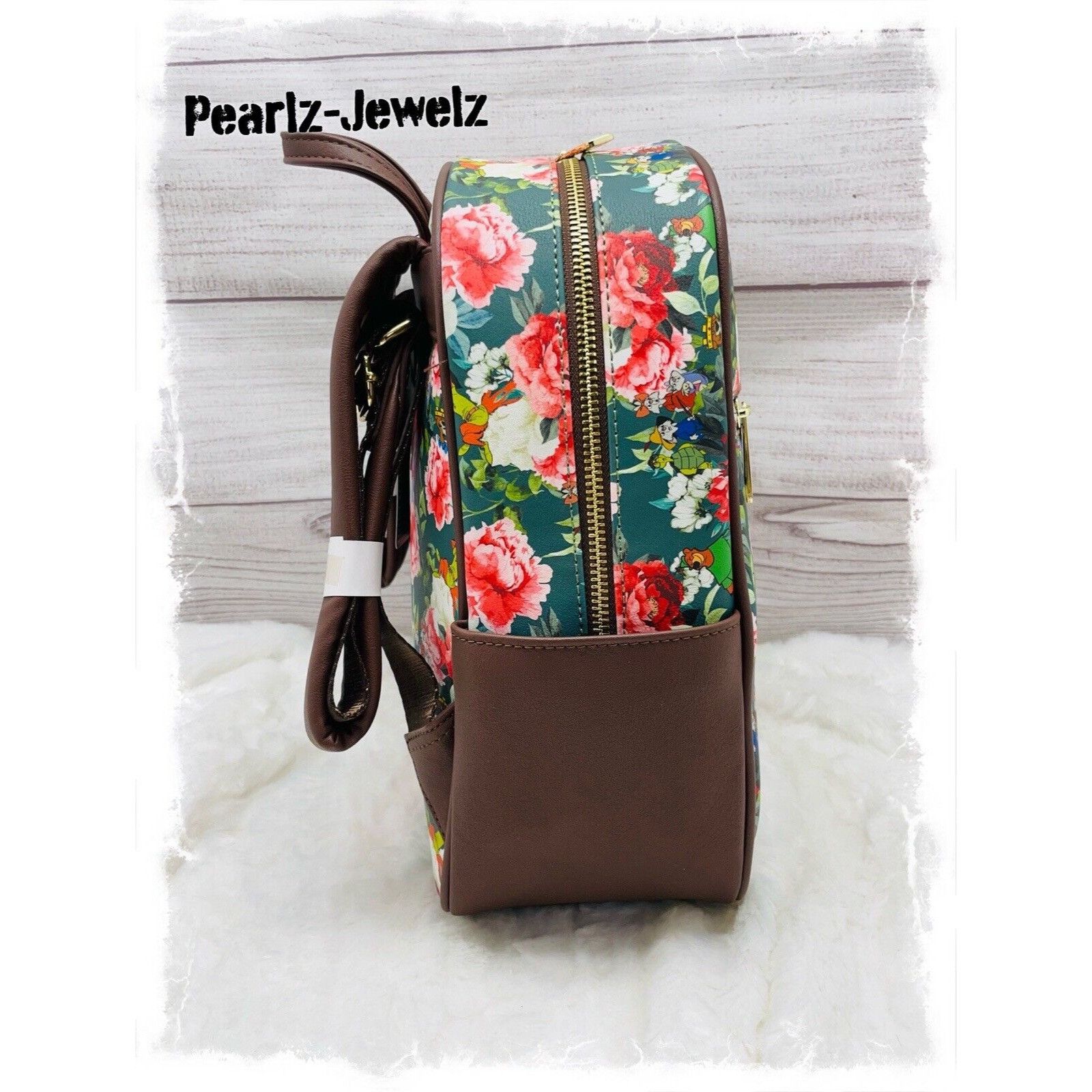 Disney Loungefly Disney Robin Hood Characters Floral Allover Mini B Size ONE SIZE - 2 Thumbnail