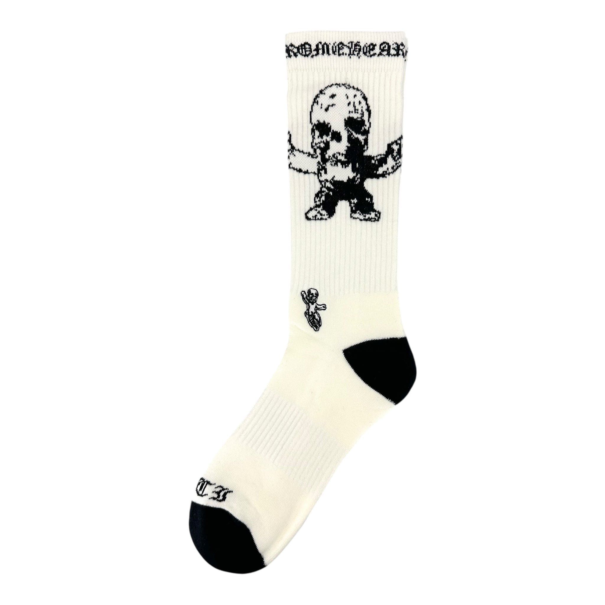x Foti Harris Teeter Logo Socks White Black