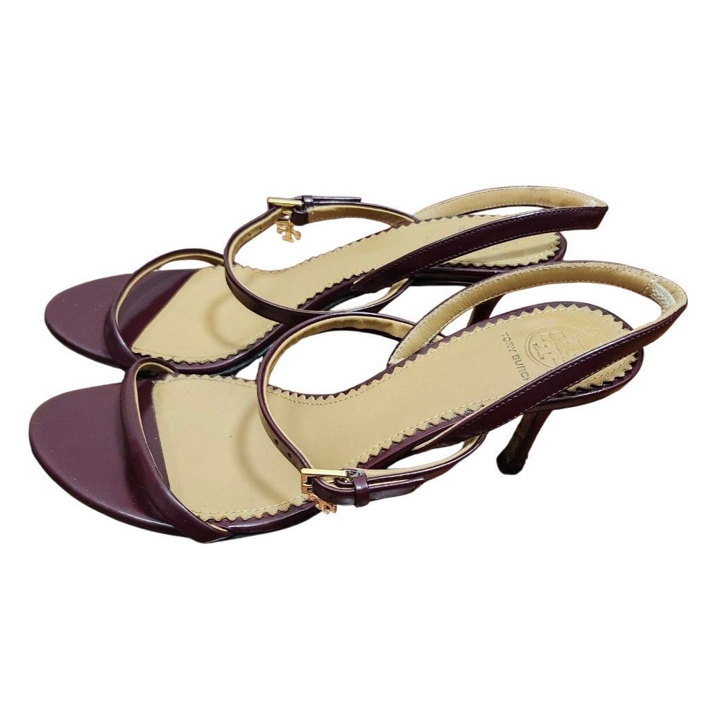 Tory Burch TORY BURCH PENELOPE SANDALS MALBEC LEATHER STRAPPY Size US 7 / IT 37 - 5 Thumbnail