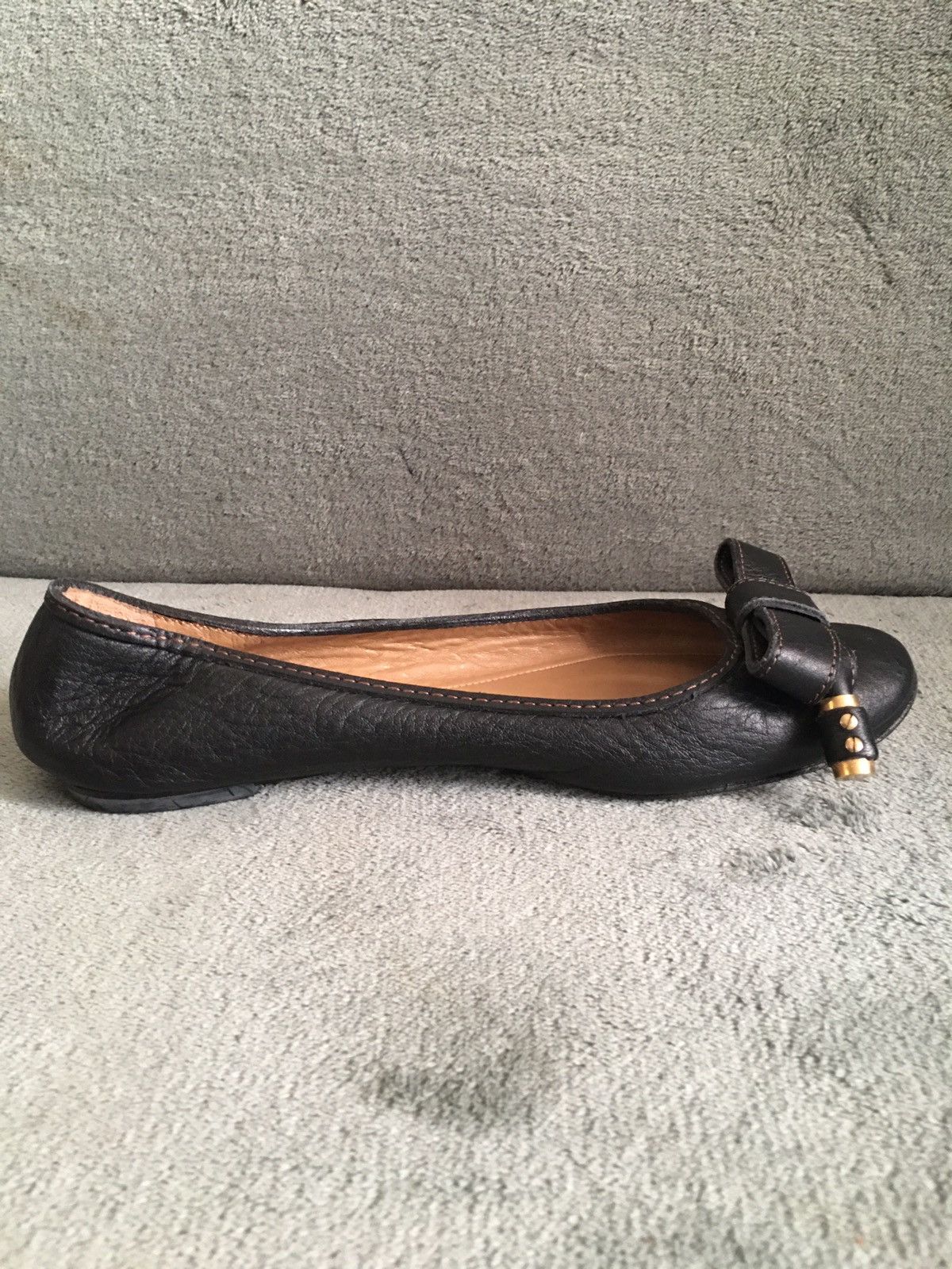 Chloe CHLOE Leather Black Flats Pumps EU 37 Size US 7 / IT 37 - 3 Thumbnail