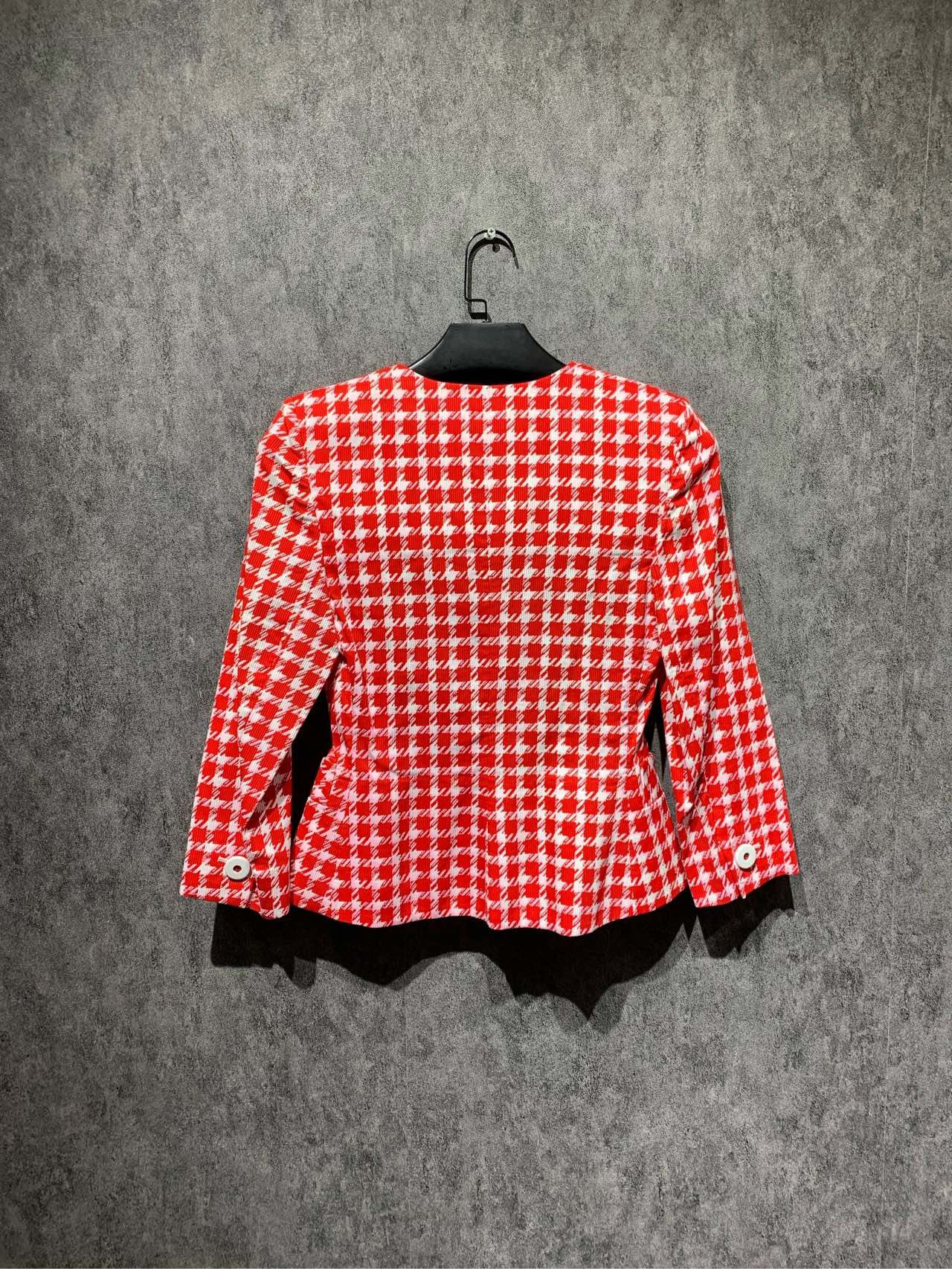 Saint Laurent Paris Saint laurent size 34 White and red plaid jacket 2501-Nexta Size XL / US 12-14 / IT 48-50 - 8 Thumbnail