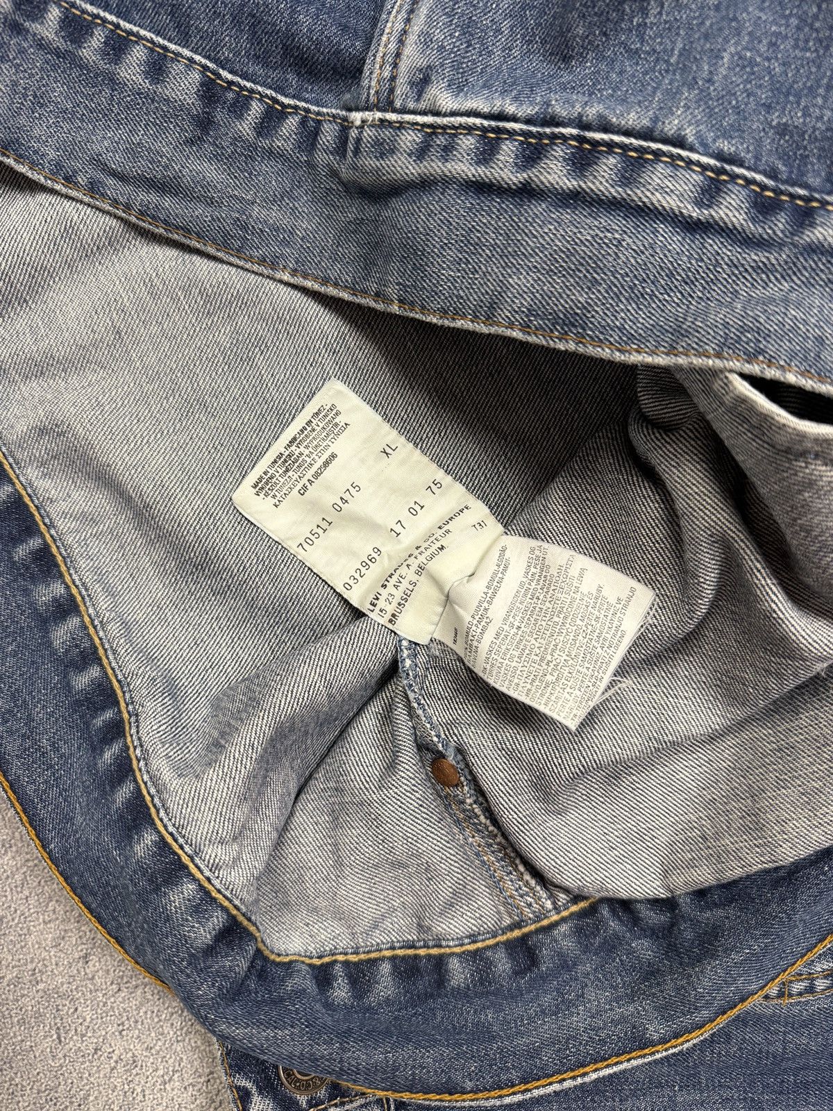 Levi's 90s Vintage Denim Retro Track Double Pocket Jacket Size US XL / EU 56 / 4 - 10 Thumbnail