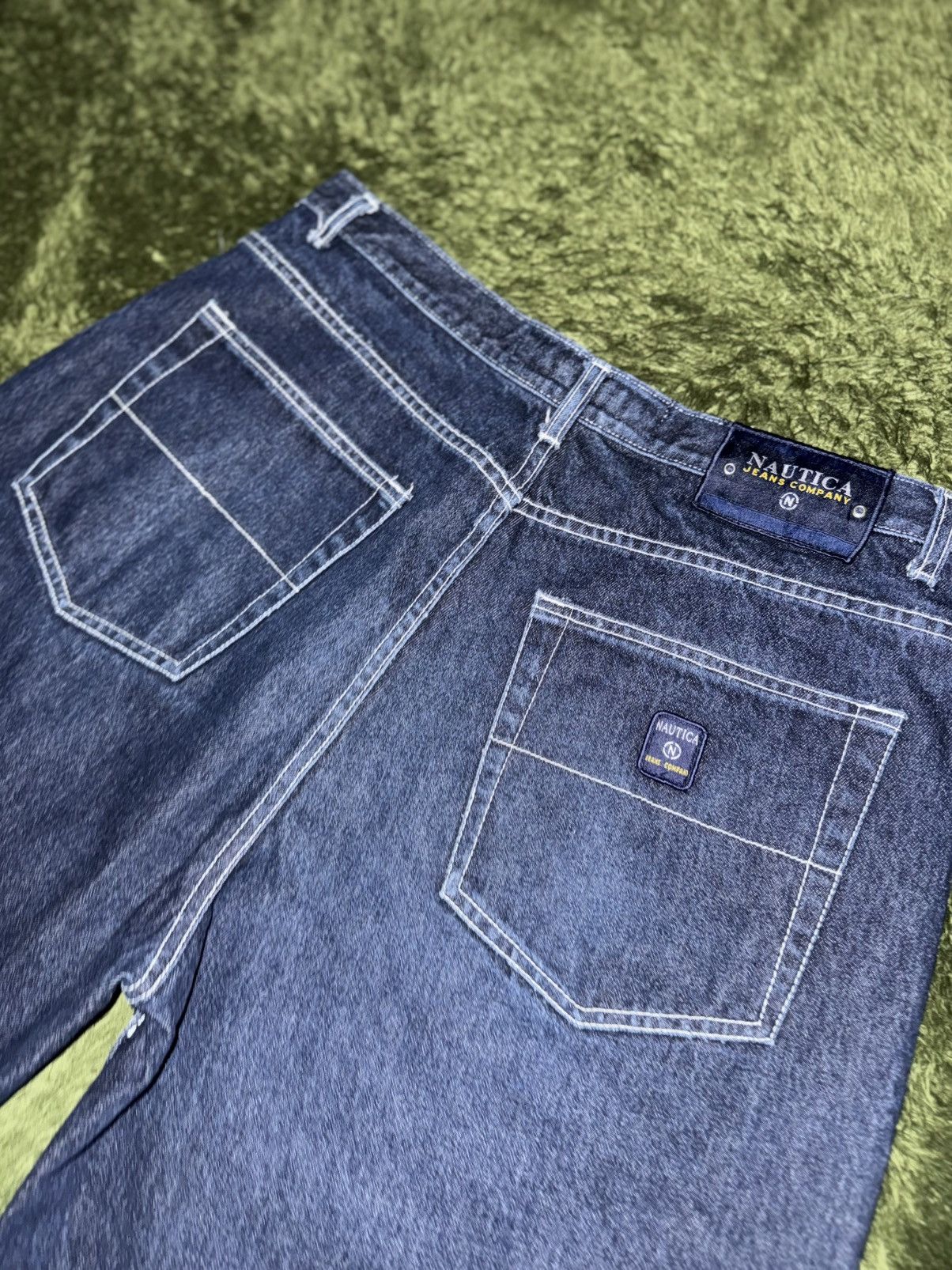 Nautica [38] 00s Nautica USA Loose Straight Cropped Denim Pants Size US 38 / EU 54 - 8 Thumbnail