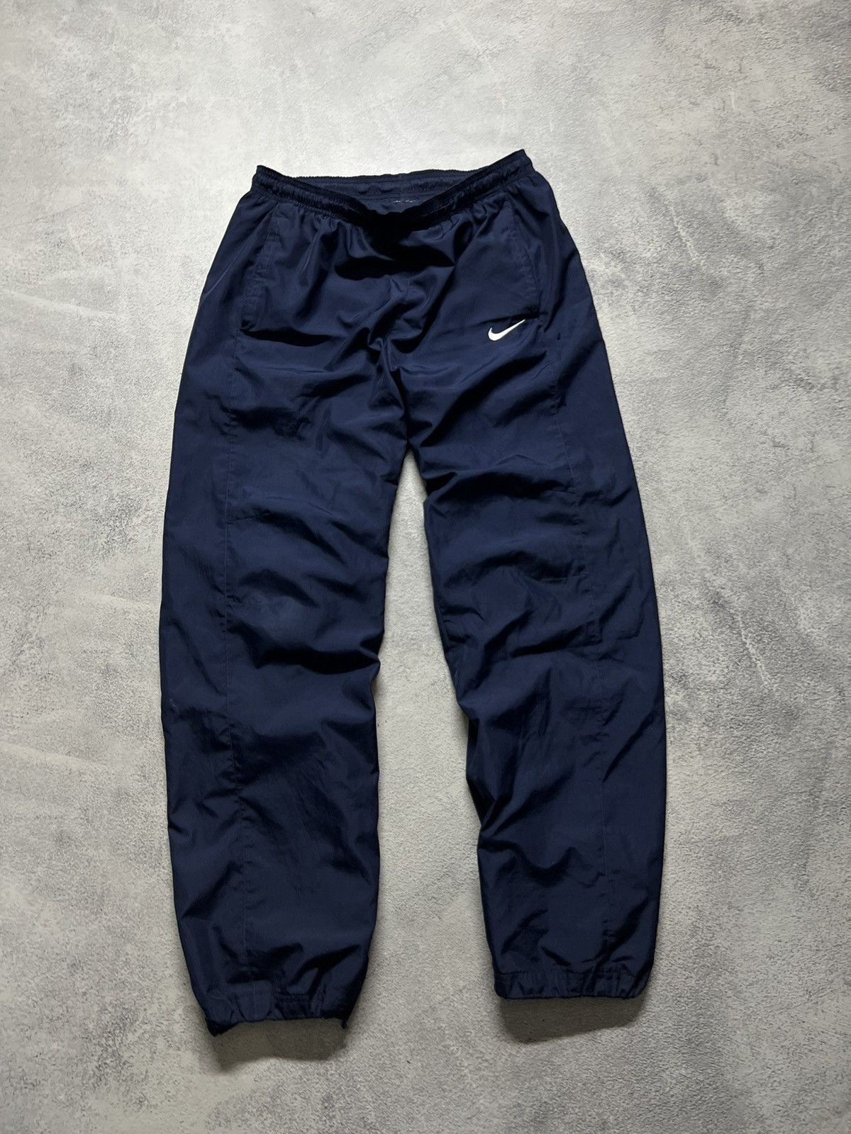 Nike × Vintage Vintage Y2K Nike Nylon Mini Swoosh Drill Pants 00’s Size US 34 / EU 50 - 1 Thumbnail