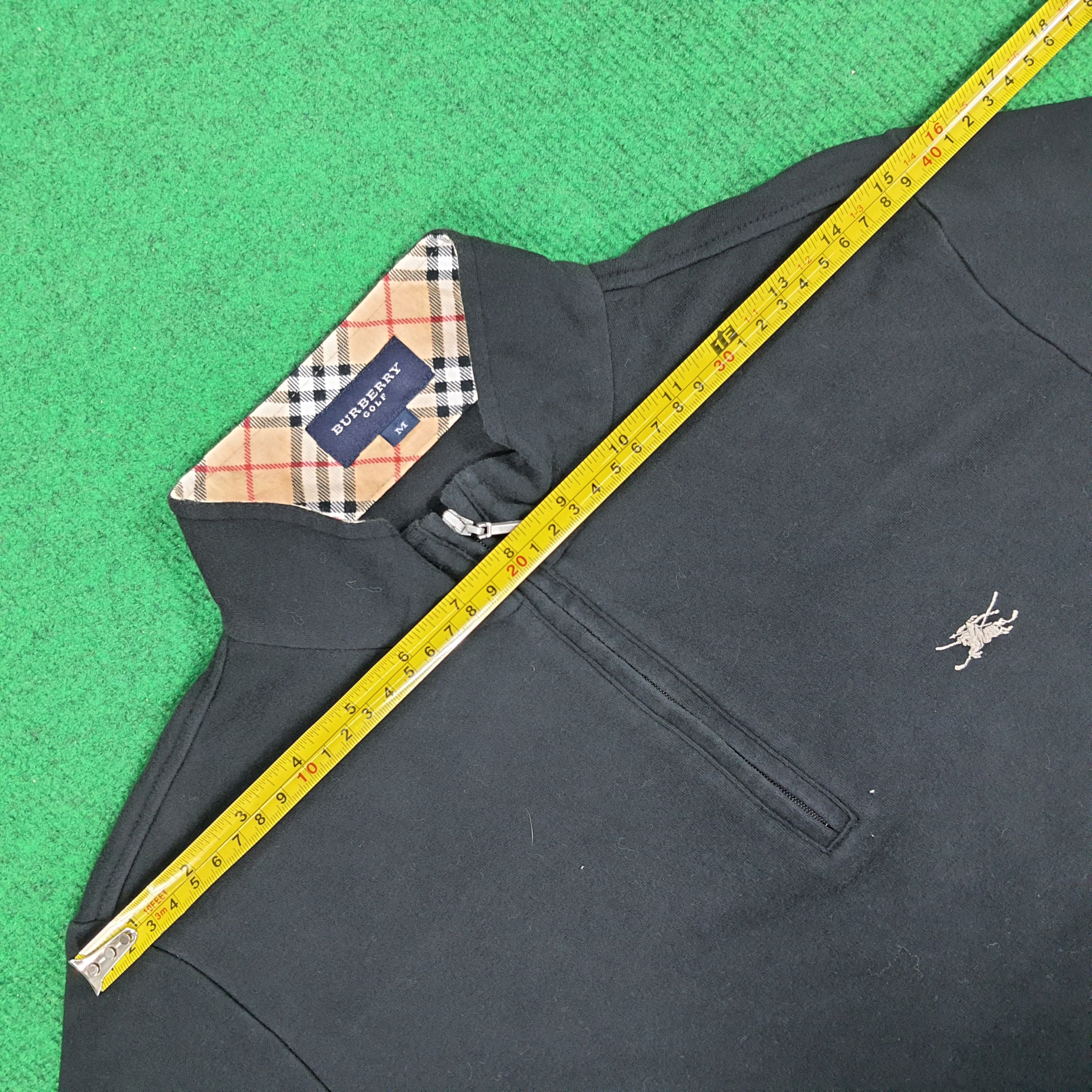Burberry × Vintage Vintage Burberry Golf Nova Check Half Zipper Tshirt Size S / US 4 / IT 40 - 10 Thumbnail