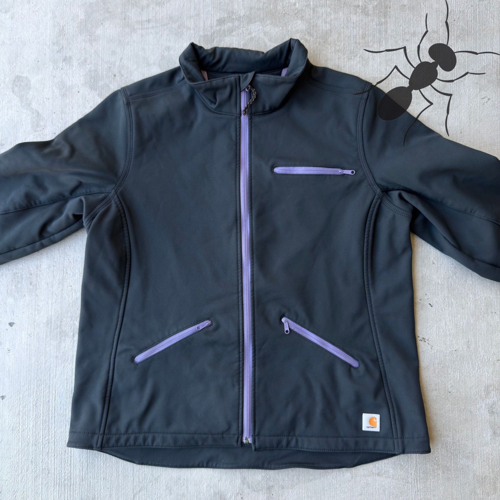 Carhartt × Vintage Carhartt WOMENS black work wear jacket XL Size US XL / EU 56 / 4 - 3 Thumbnail
