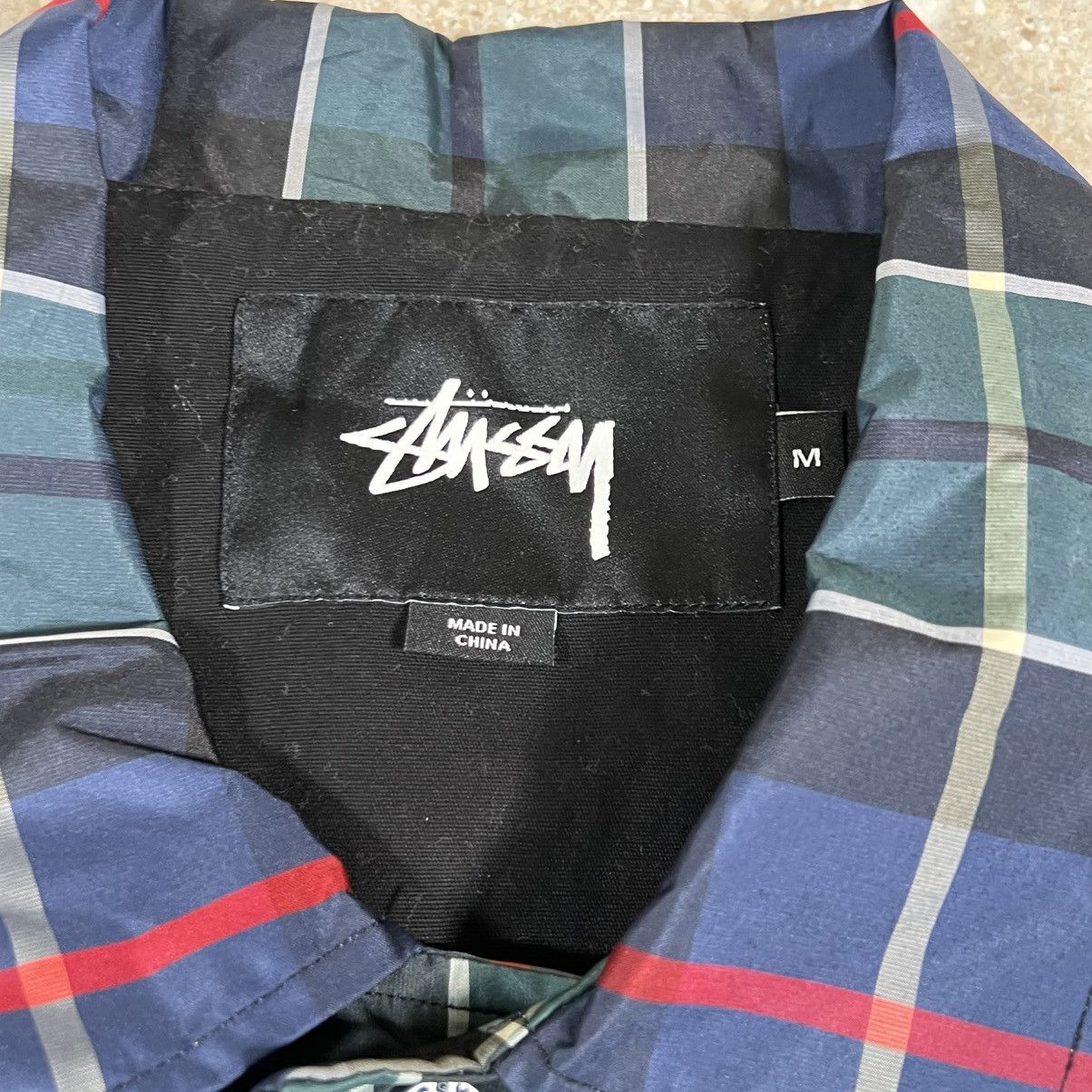 Stussy Stussy Cruize Coach's Jacket Windbreaker Blue Green Plaid Size US M / EU 48-50 / 2 - 4 Thumbnail
