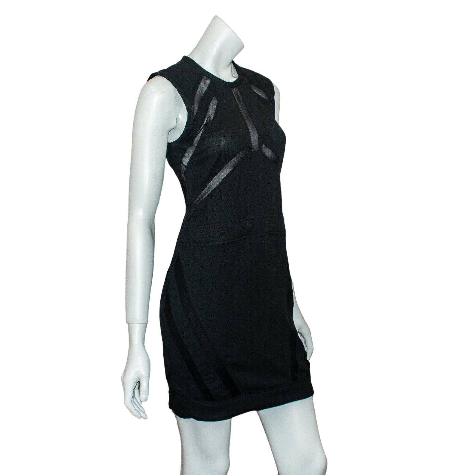 Iro IRO FLOOD Dress Sheath in Black Nior Sheer Panel Accents Size S / US 4 / IT 40 - 5 Thumbnail