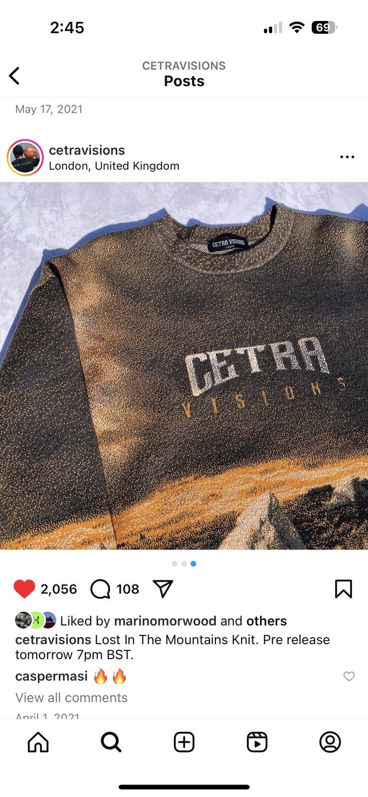 Marino Morwood Cetra Visions by MarinoMorwood Lost in the Mountains sweater Size US M / EU 48-50 / 2 - 7 Thumbnail