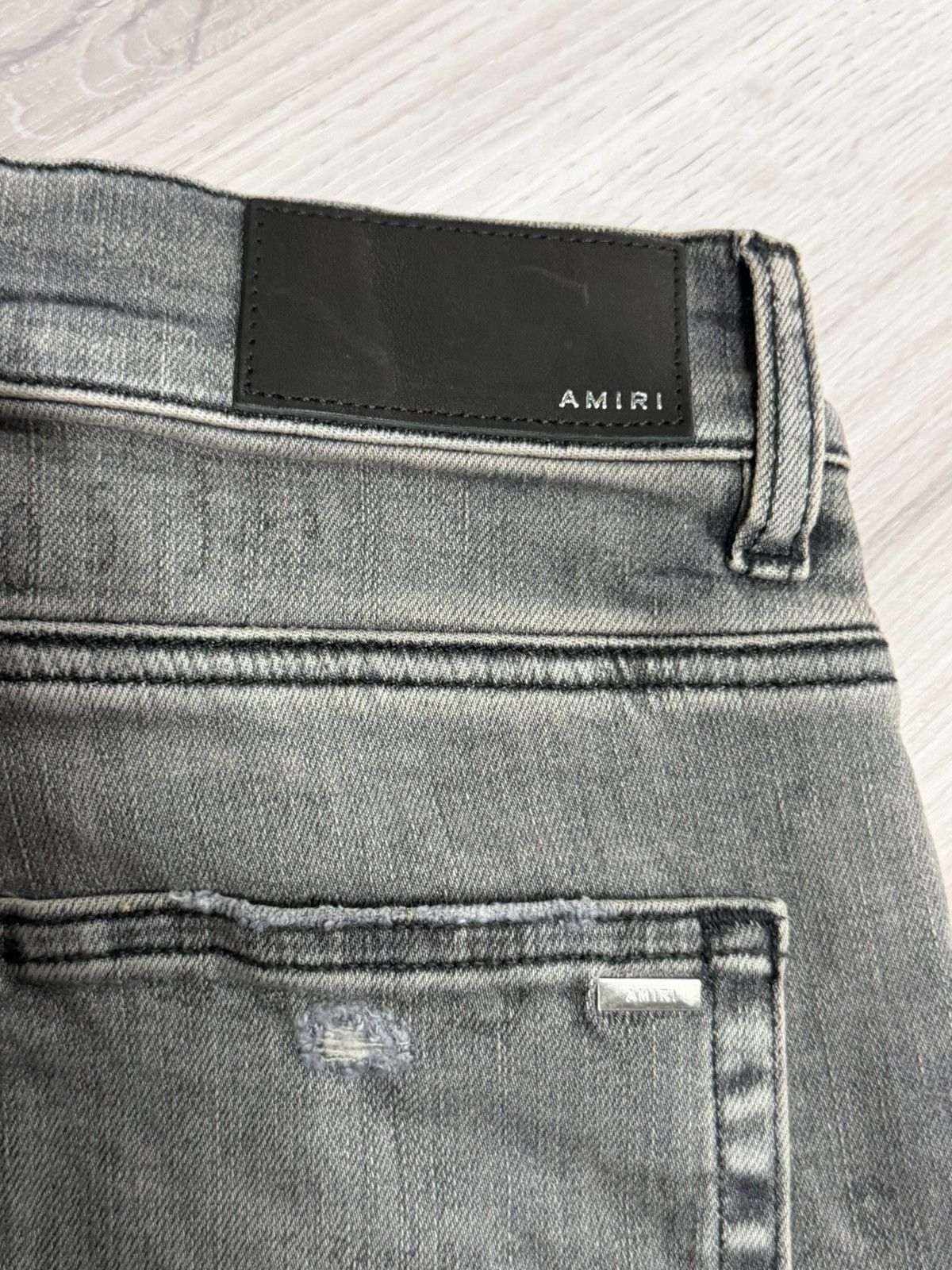 Amiri Amiri Military Stencil Jeans Grey Size US 30 / EU 46 - 4 Thumbnail