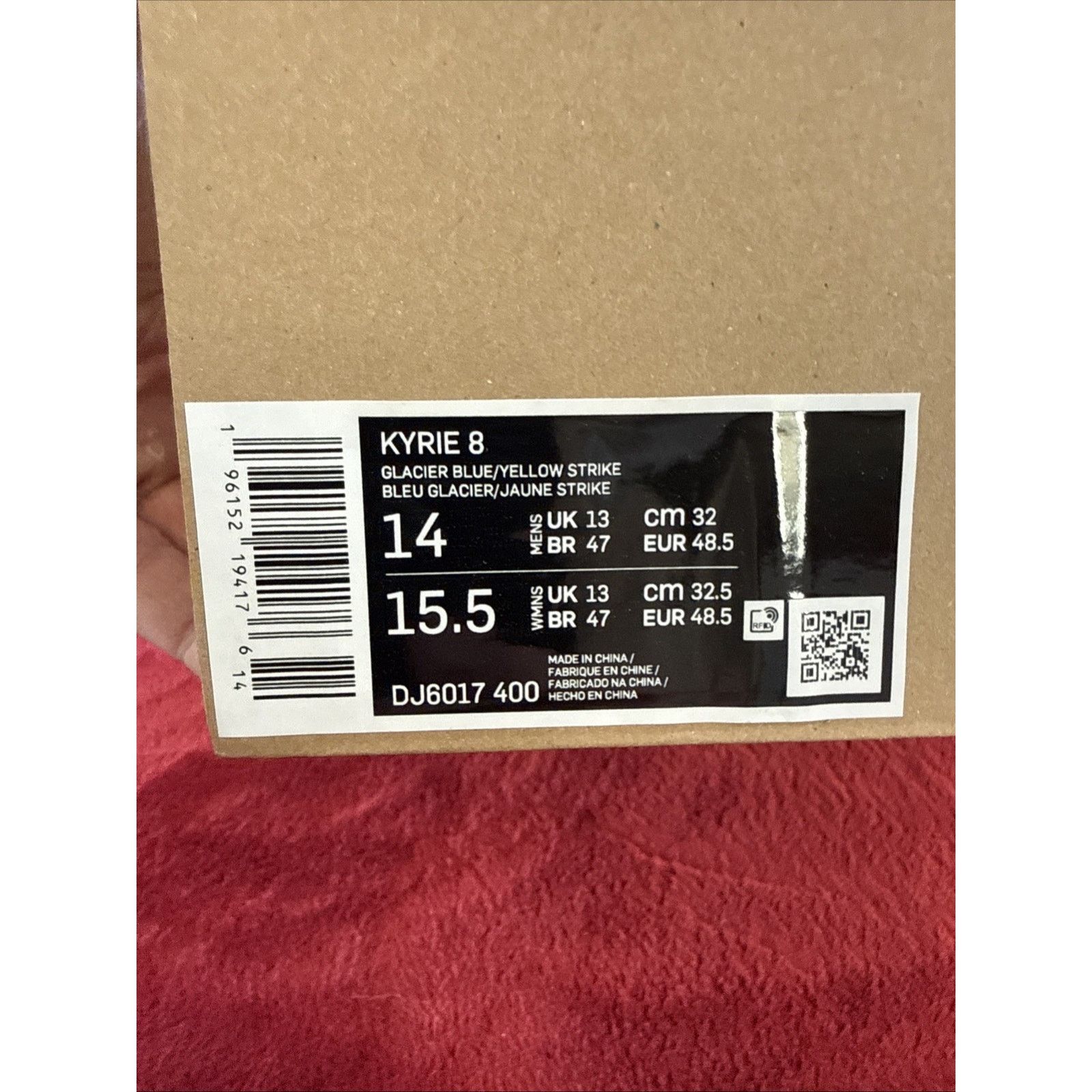 Nike Nike Kyrie 8 Eagle Air Zoom Glacier Blue/Yellow Shoes Size14 Size US 14 / EU 47 - 10 Thumbnail