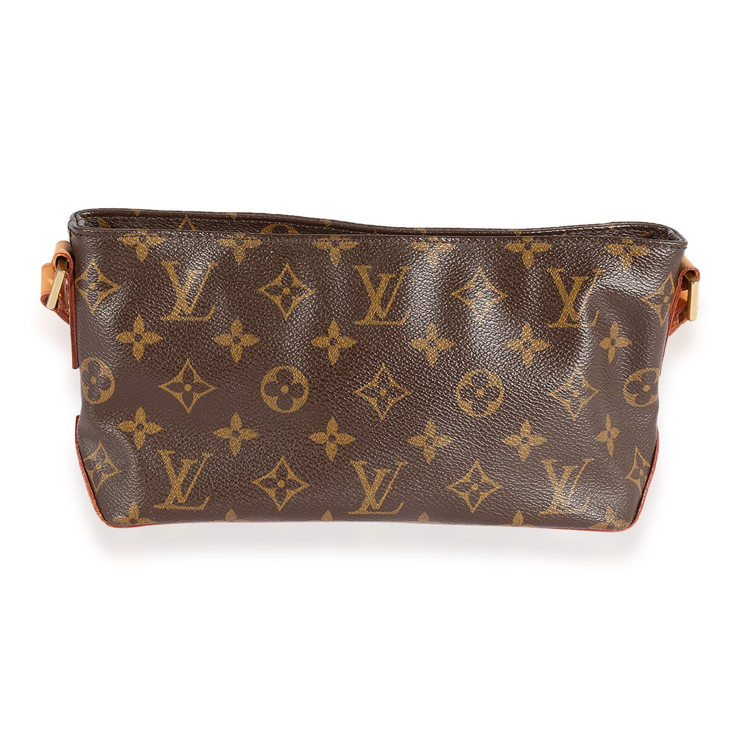 image of Louis Vuitton Monogram Canvas Trotteur in Brown, Women's