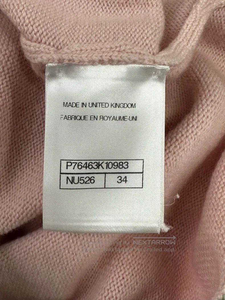 Chanel Chanel Pink Diamond Button Knit Cardigan. Size US XS / EU 42 / 0 - 5 Thumbnail