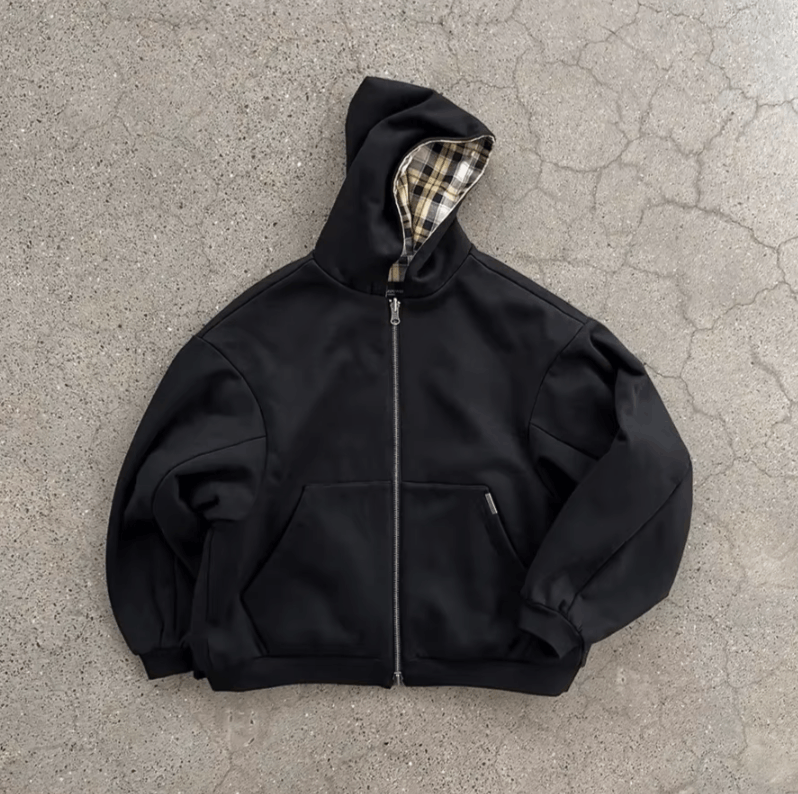 Japanese Brand Printed Double Sided Large Zipper Hoodie Size US S / EU 44-46 / 1 - 1 Thumbnail