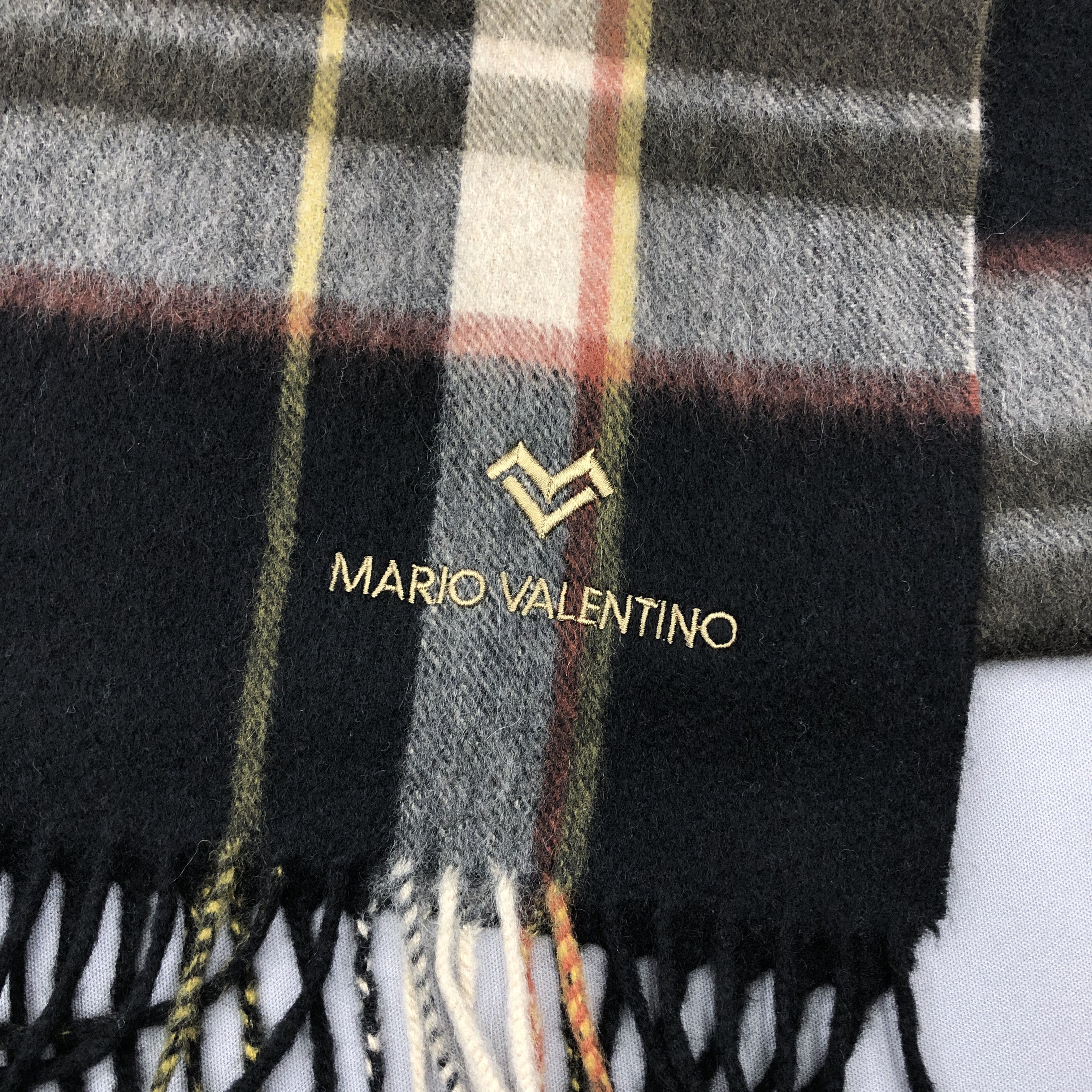 Mario Valentino Vintage Mario Valentino Scarf Muffler Wool Cashmere Scarves Size ONE SIZE - 4 Thumbnail