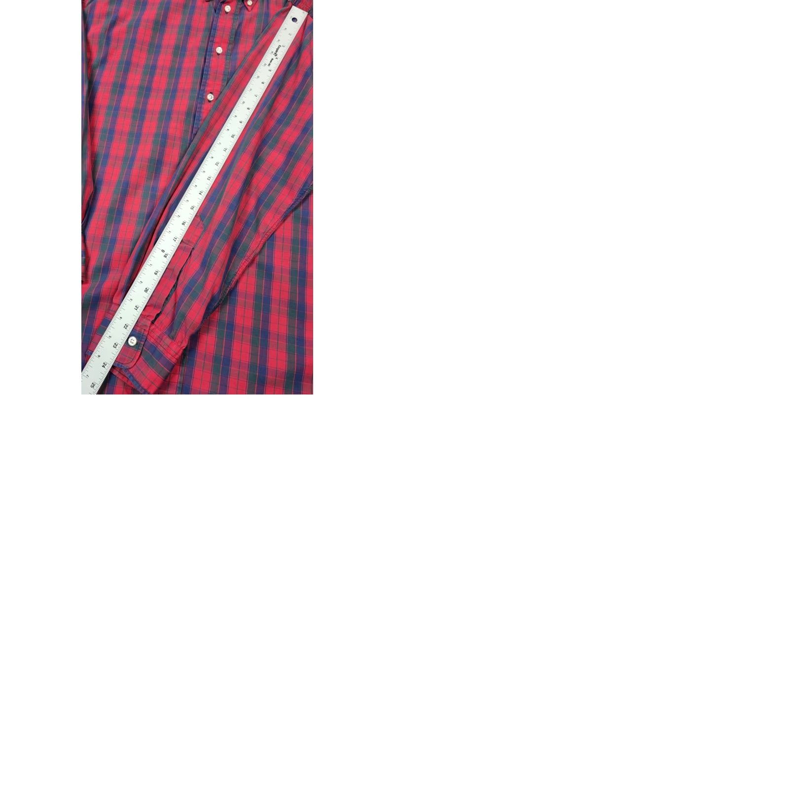Vintage Gitman Bros Shirt Mens L Red Plaid Button-Up Long Sleeve Cotton USA Size US L / EU 52-54 / 3 - 9 Thumbnail