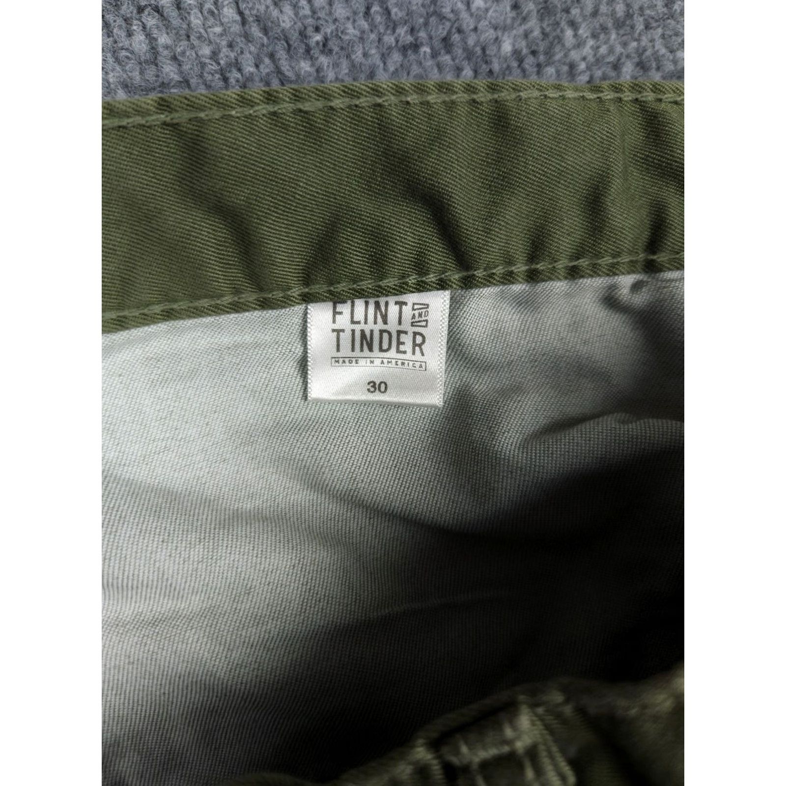 Flint And Tinder Flint And Tinder Pants Mens 30x31 Green Slim Fit 5 Pocket 365 Pant Jeans Straight Leg 30 31 Regular Mens Size US 30 / EU 46 - 4 Thumbnail