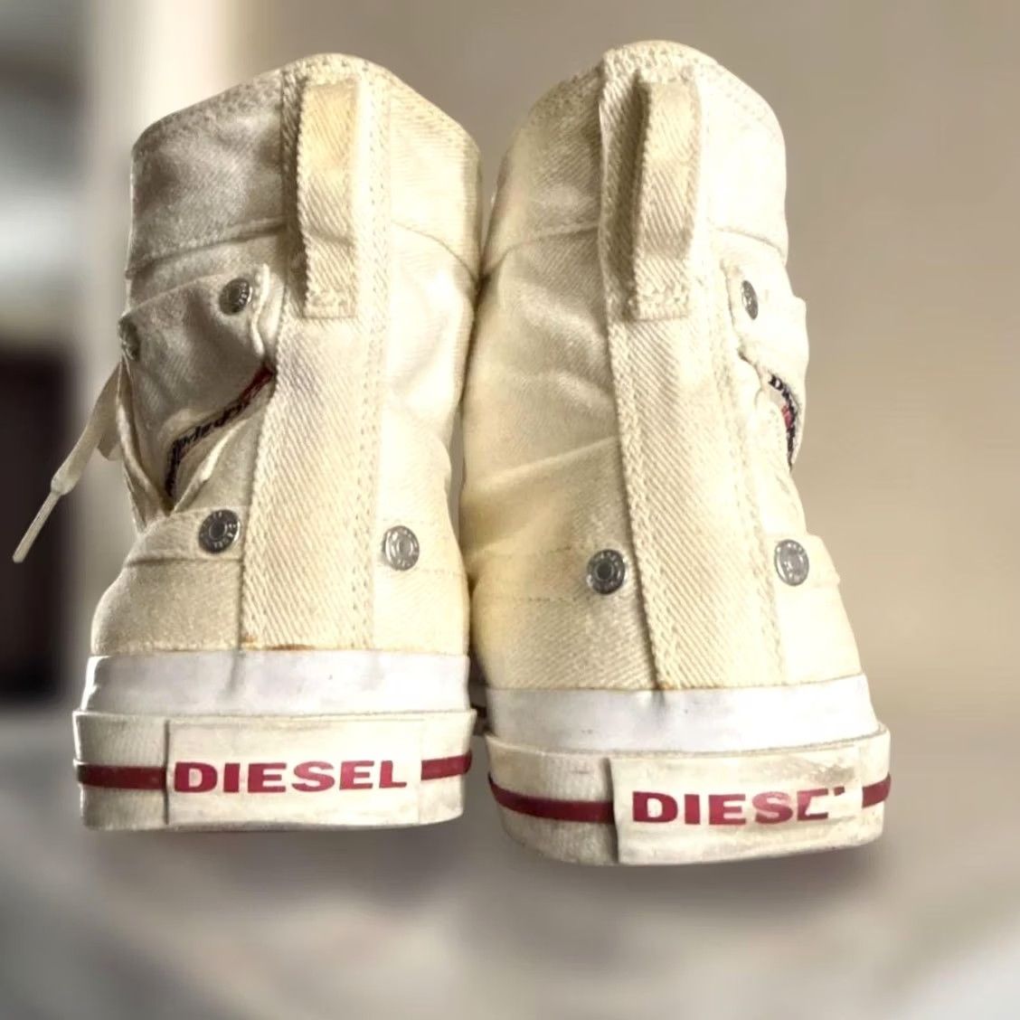 Diesel VINTAGE Diesel Men 10.5US High Cut Sneakers White Luxury ITA 90s 00s Size US 11 / EU 44 - 6 Thumbnail