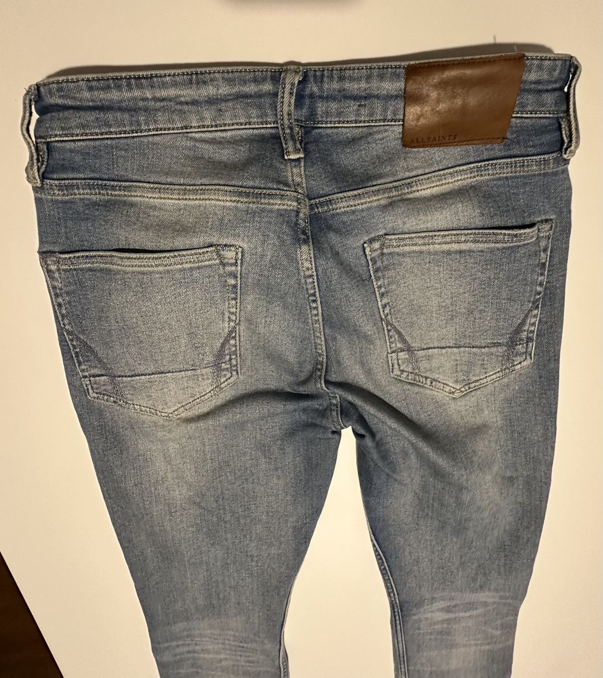 Allsaints All Saints Denim Cigarette Light Blue Size US 30 / EU 46 - 10 Thumbnail
