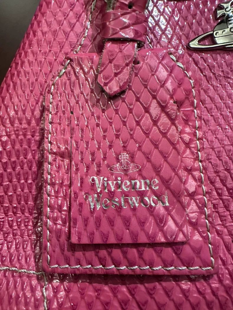 Vivienne Westwood Vivienne Westwood size os Pink alligator print tote bag Size ONE SIZE - 3 Thumbnail