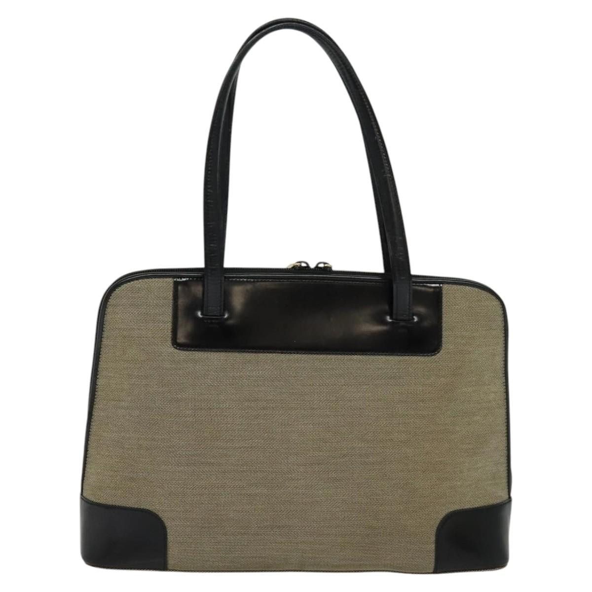 Gucci GUCCI Tote Bag Canvas Leather Gray Black Silver 002 002 Size ONE SIZE - 3 Thumbnail