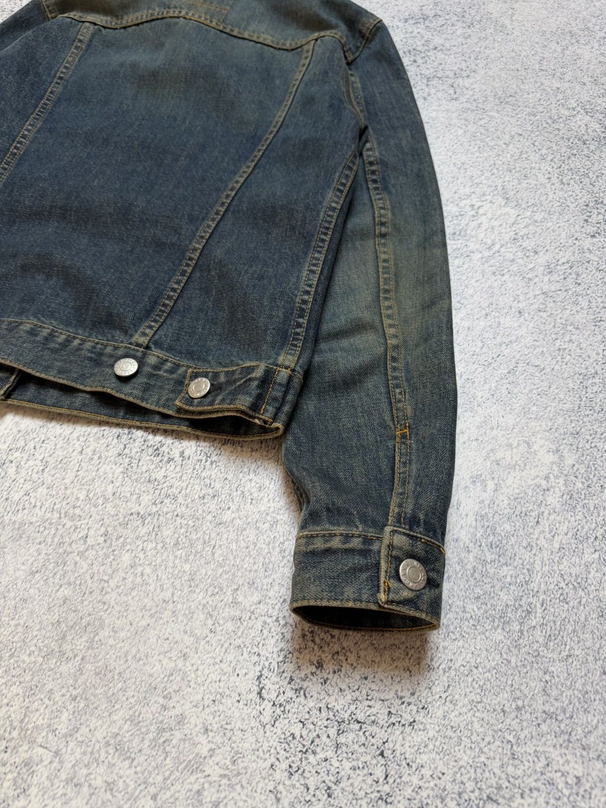 Helmut Lang Helmut Lang Archive Dark Denim Trucker Jacket Vintage 90s Size M / US 6-8 / IT 42-44 - 13 Thumbnail