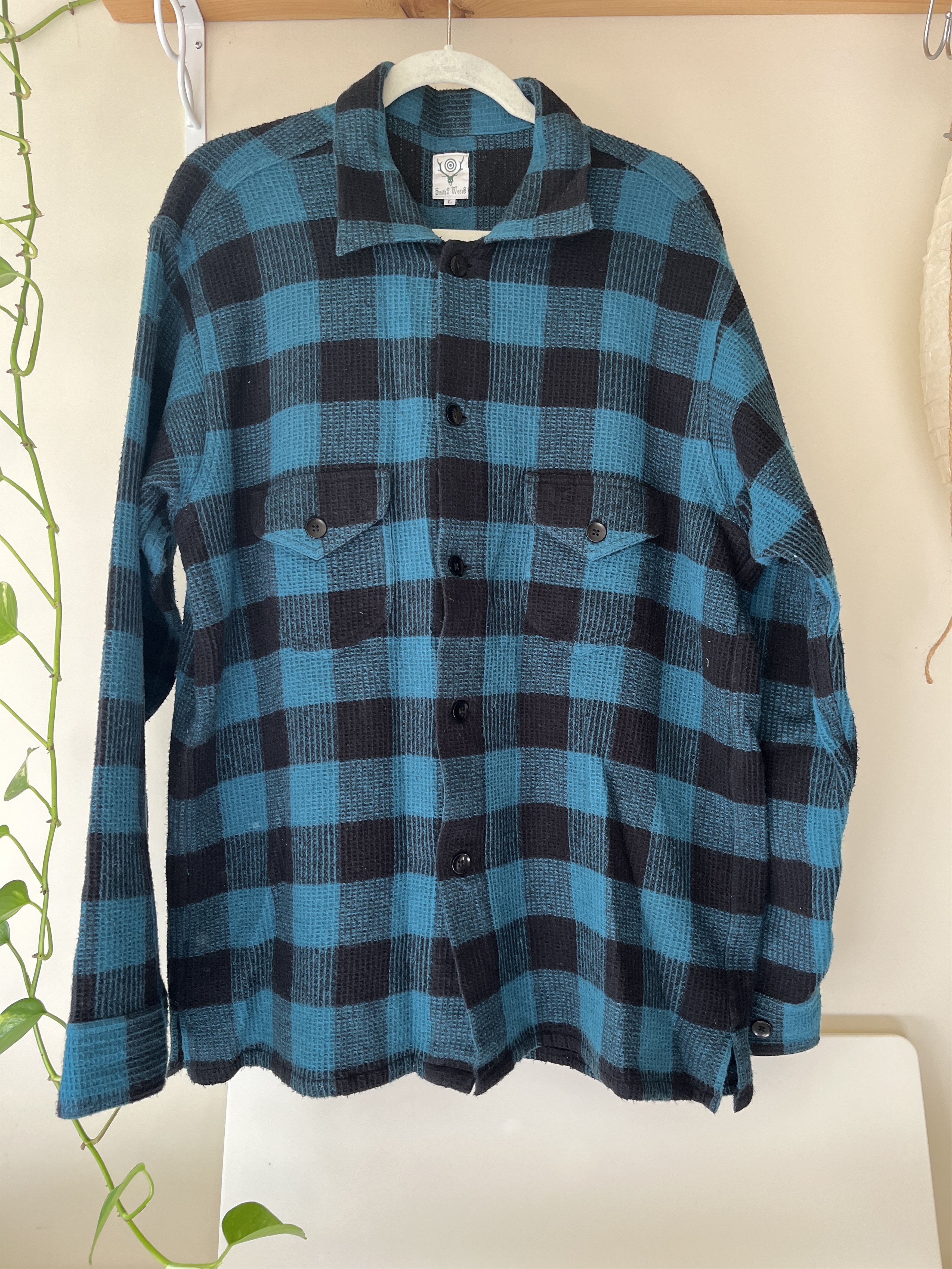 South2 West8 Flannel overshirt Size US L / EU 52-54 / 3 - 1 Thumbnail