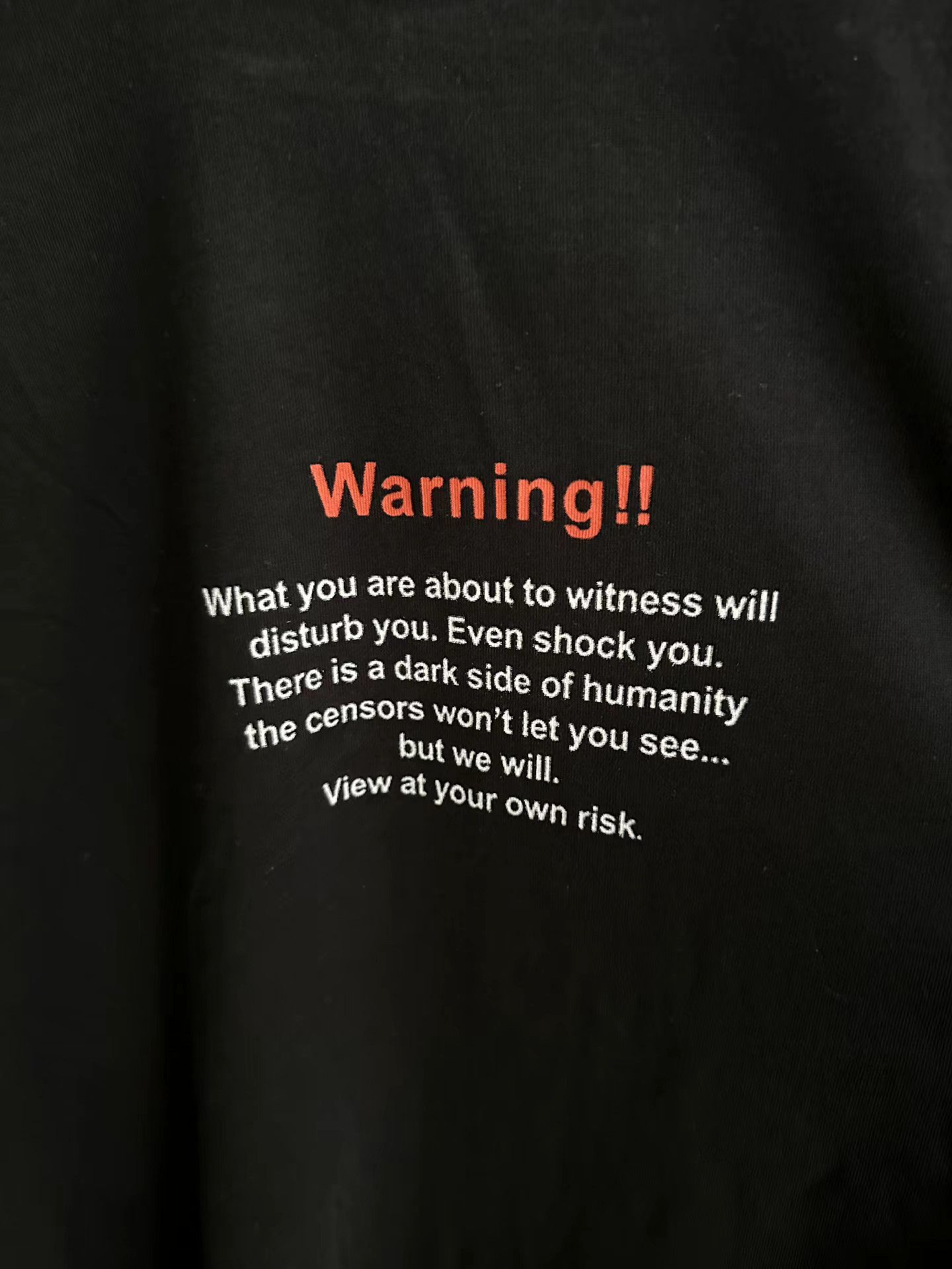 Vetements Vetements Warning T‑shirt Size US L / EU 52-54 / 3 - 3 Thumbnail
