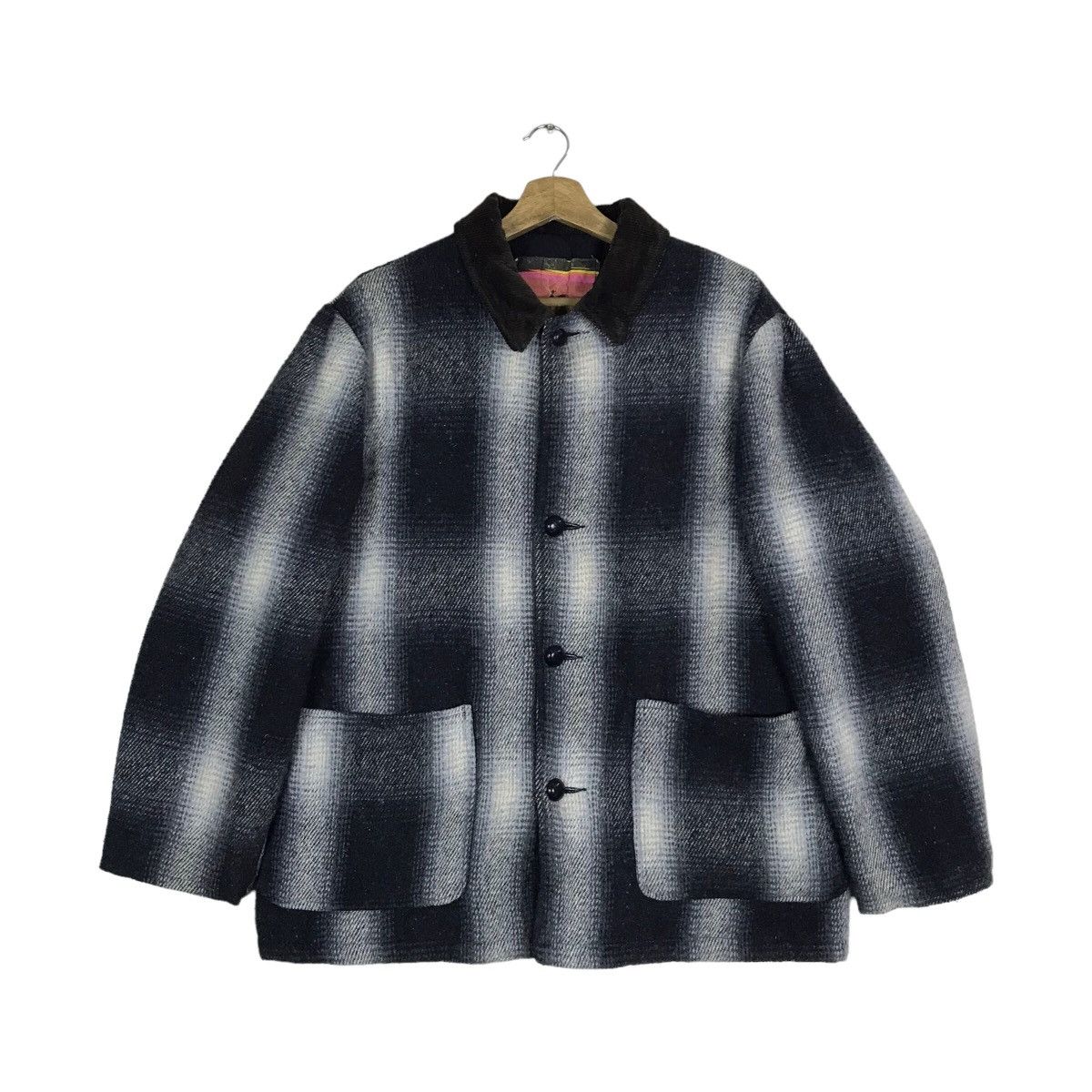 Vintage 90s Santa Fe Trail Usa Aztec Plaid Insulate Jacket