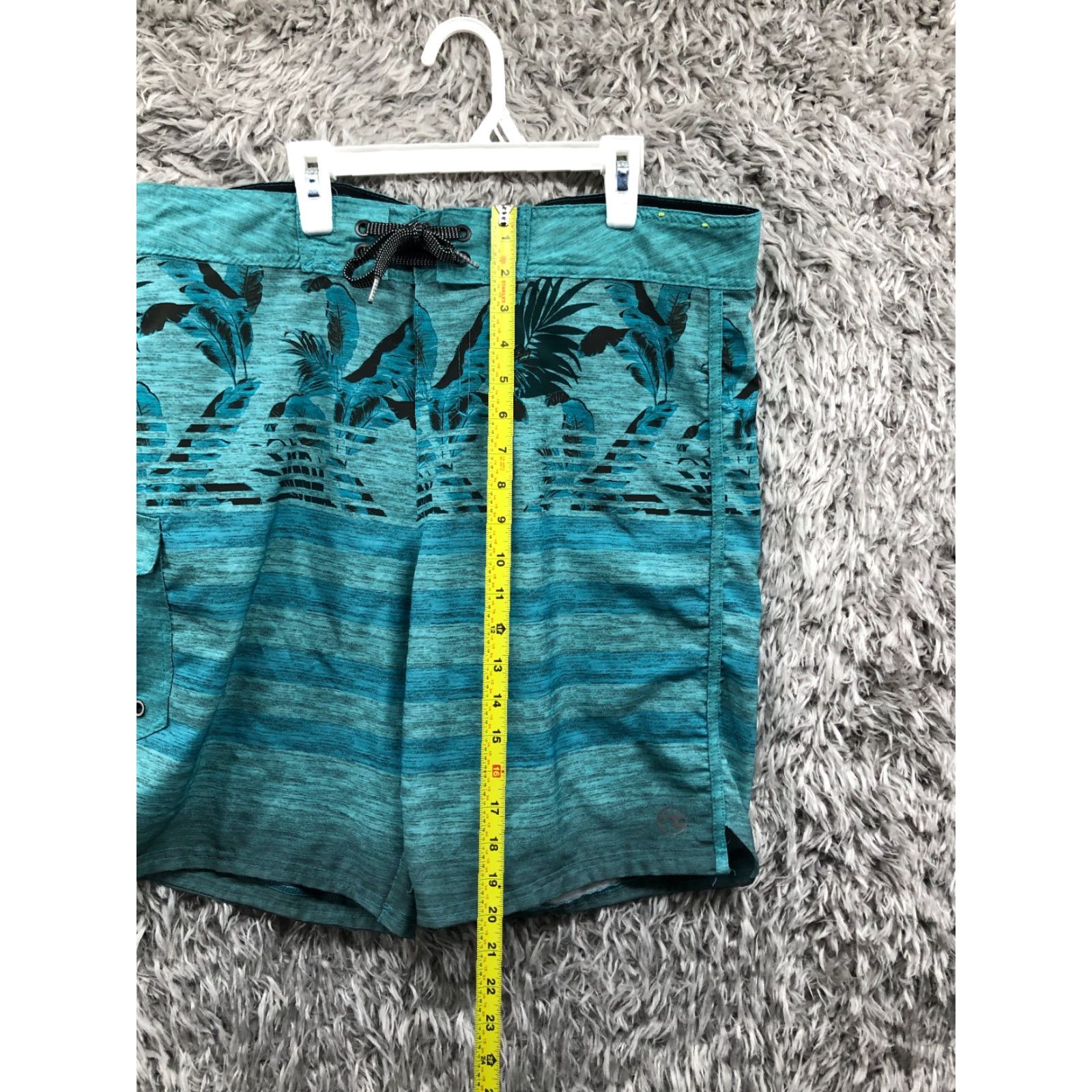 Swims Ocean Current Mens Hybrid Board Shorts 38 Green Swim 10" Inseam Stretch Regular Men Bottom Size US 36 / EU 52 - 3 Thumbnail