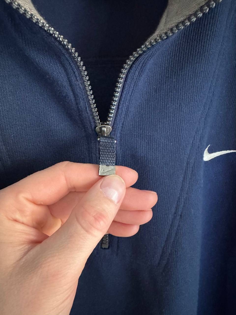 Nike Vintage Nike 90s Y2K Men's Navy 1/4 Zip Fleece Sweater, M Size US M / EU 48-50 / 2 - 8 Thumbnail