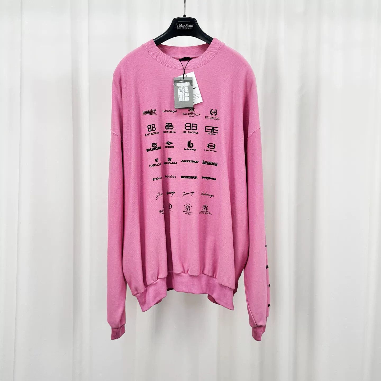 Balenciaga Balenciaga Logo Print Sweatshirt Size US S / EU 44-46 / 1 - 1 Thumbnail