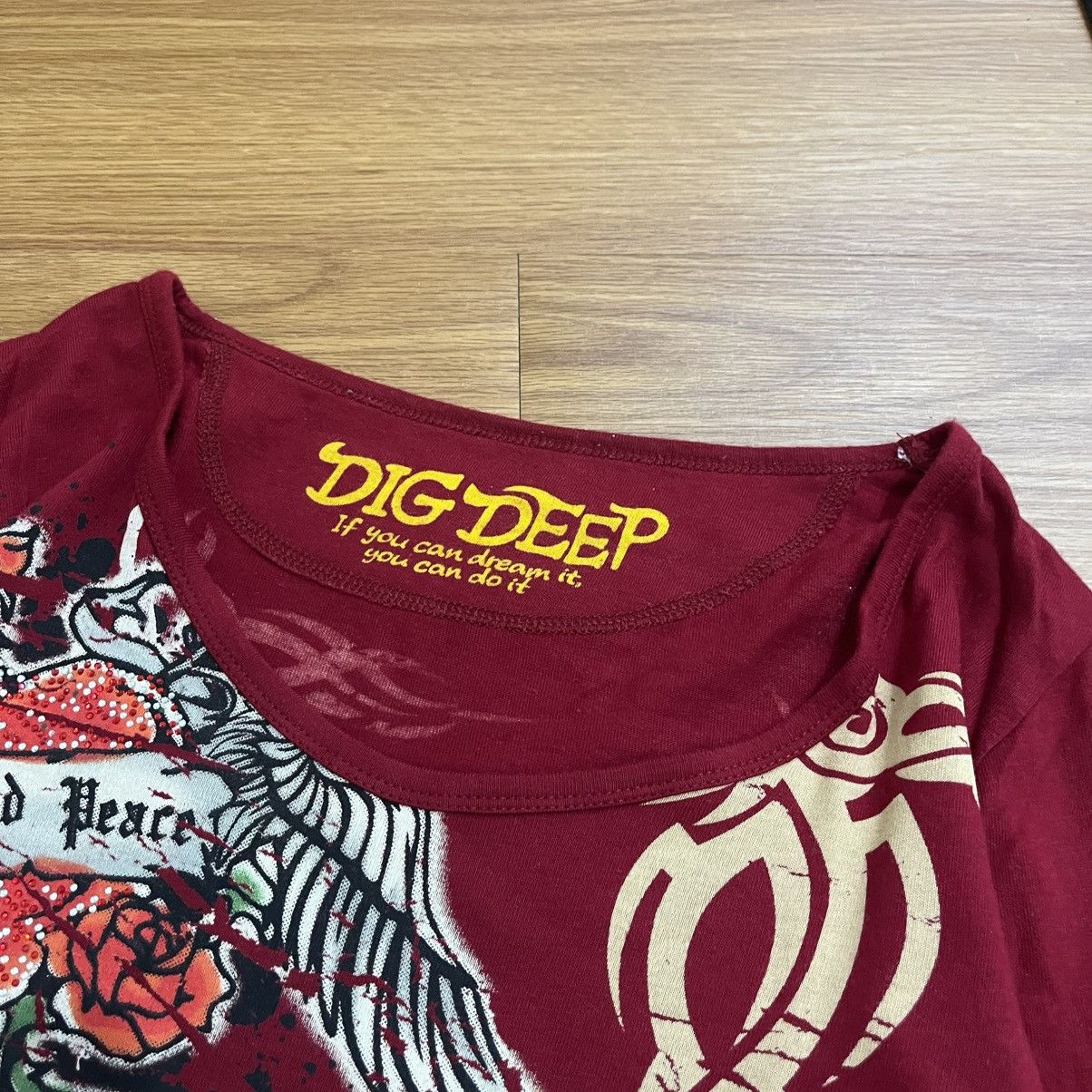 Japanese Brand Dig Deep Longsleeve punk skull - y2k style Size US S / EU 44-46 / 1 - 3 Thumbnail