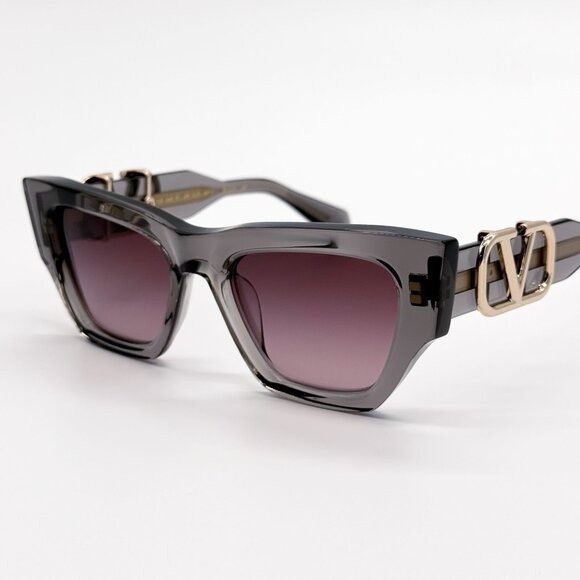 Valentino NEW VALENTINO SUNGLASSES VLS-166C VIOLET WOMEN CAT EYE EYEWE Size ONE SIZE - 2 Thumbnail