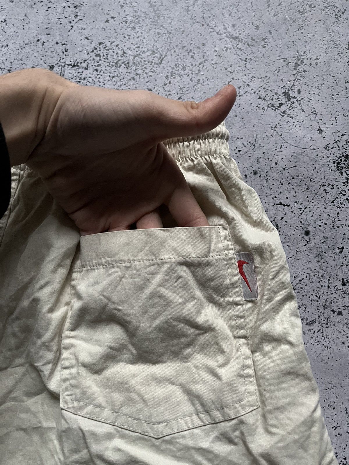 Nike × Vintage Vintage Nike Drill Nylon Shorts Mini Swoosh Y2K USA Size US 32 / EU 48 - 6 Thumbnail